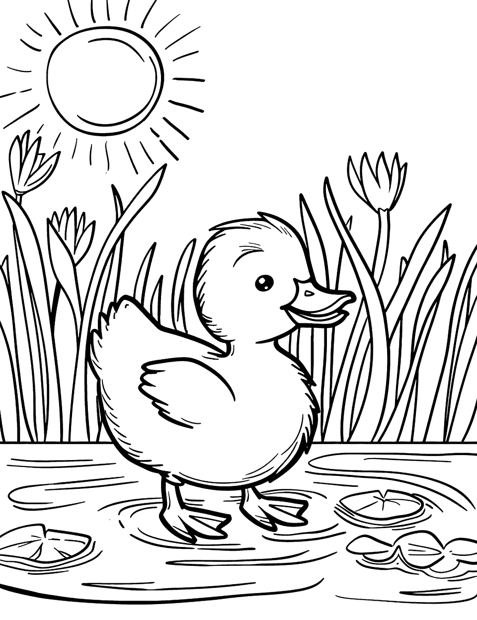 35 Duck Coloring Pages Printable Cute Sheets