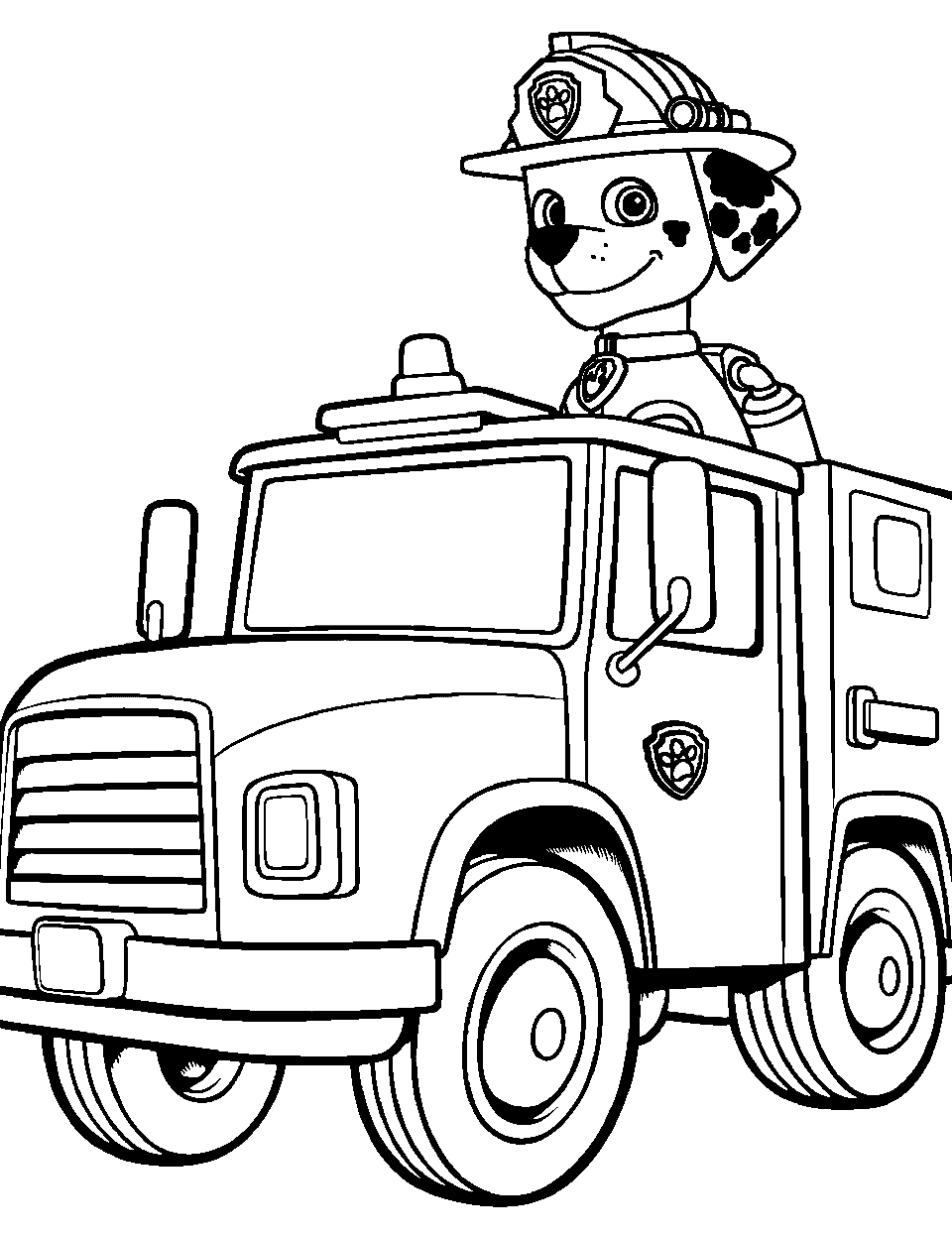 35 Fire Truck Coloring Pages Fun Printable Sheets