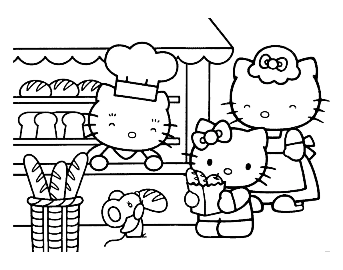 35 Hello Kitty Coloring Pages Free Printable Parade