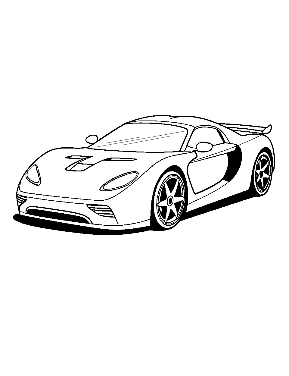 Easy Printable Car Coloring Pages Easy Printable Car Coloring Pages