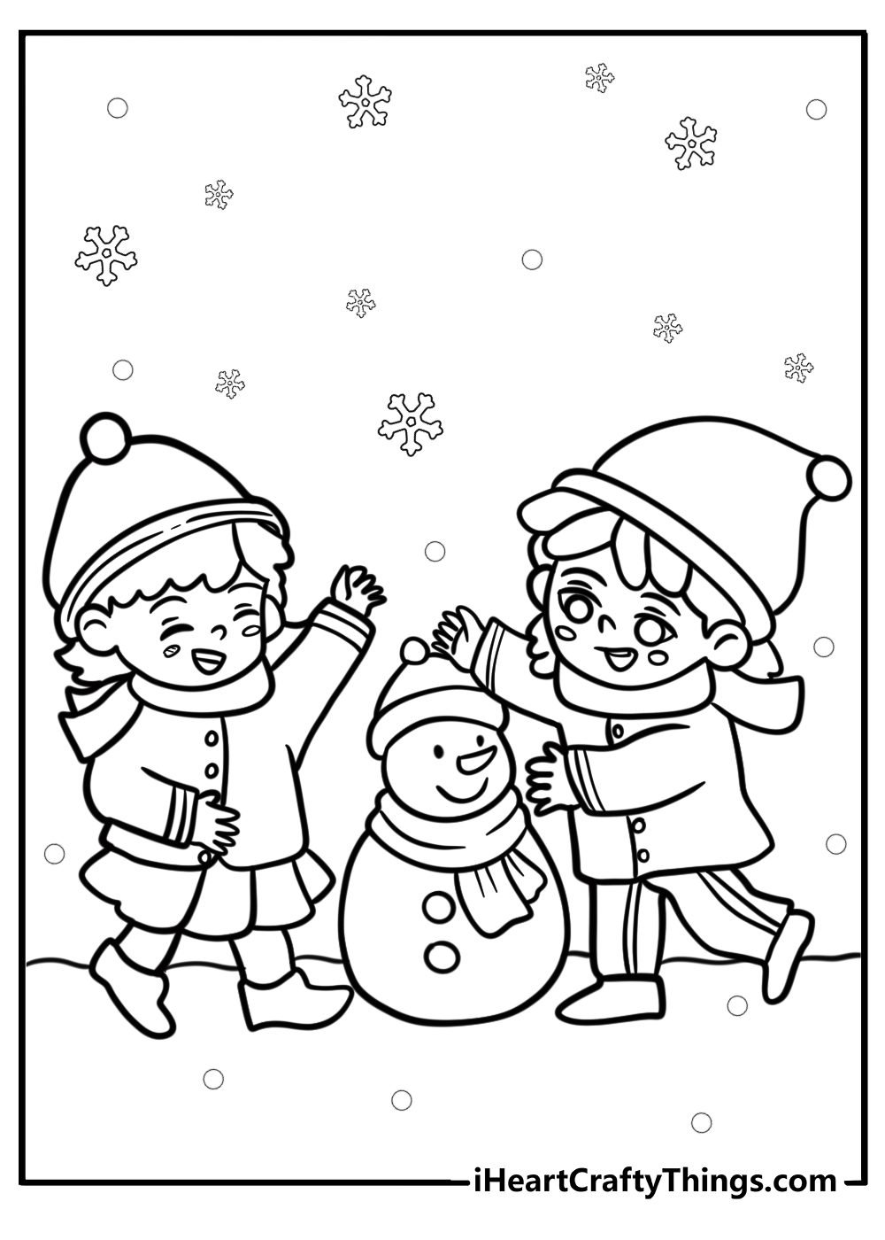 Printable Snow Coloring Pages