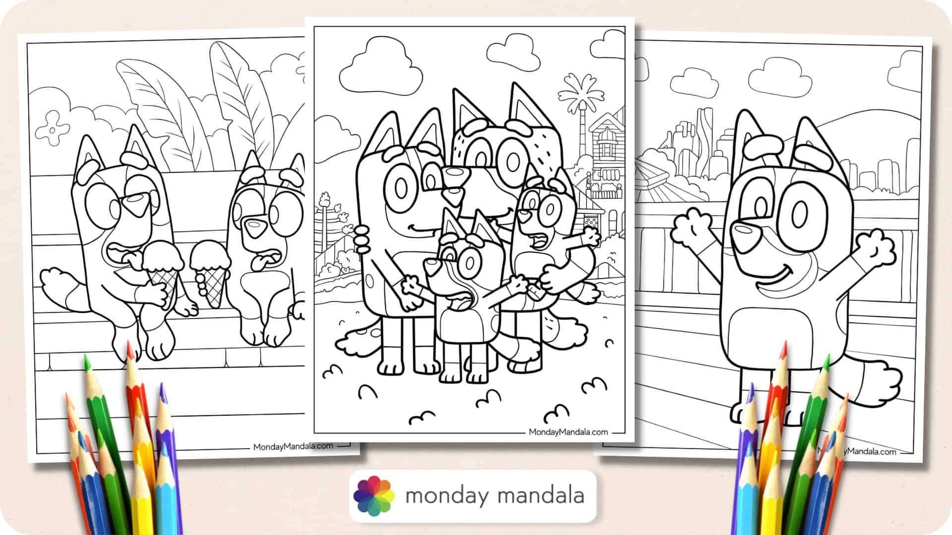 Coloring Pages Bluey Printable Coloring Pages Bluey Printable