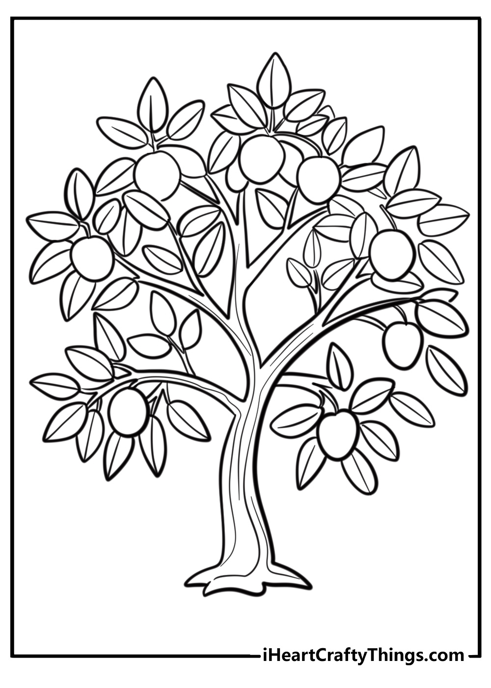Tree Coloring Pages Printable Tree Coloring Pages Printable