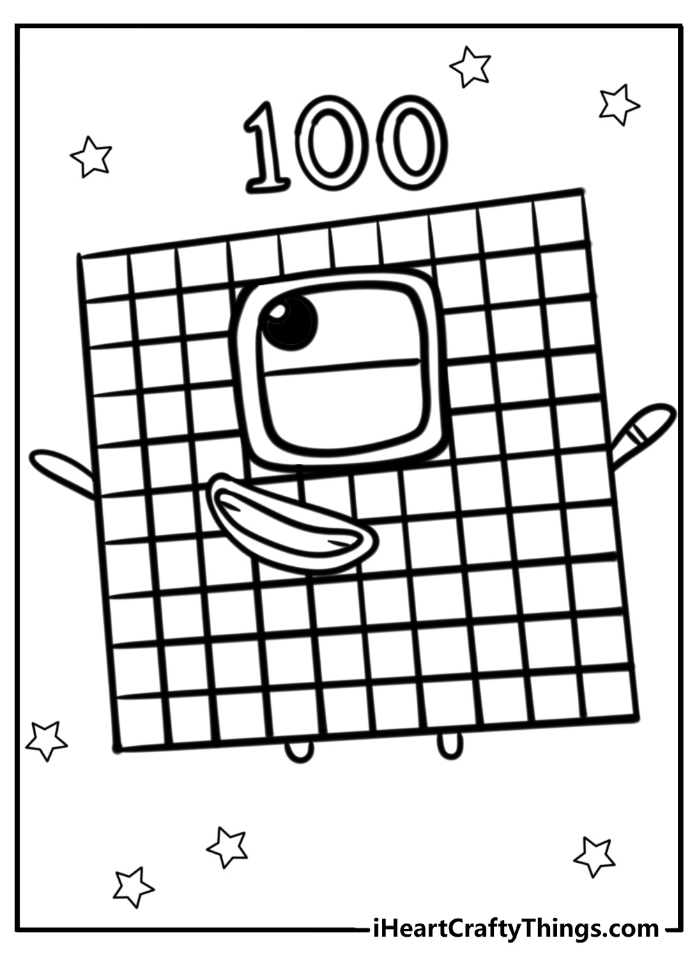 Printable Numberblock Coloring Page Printable Numberblock Coloring Page