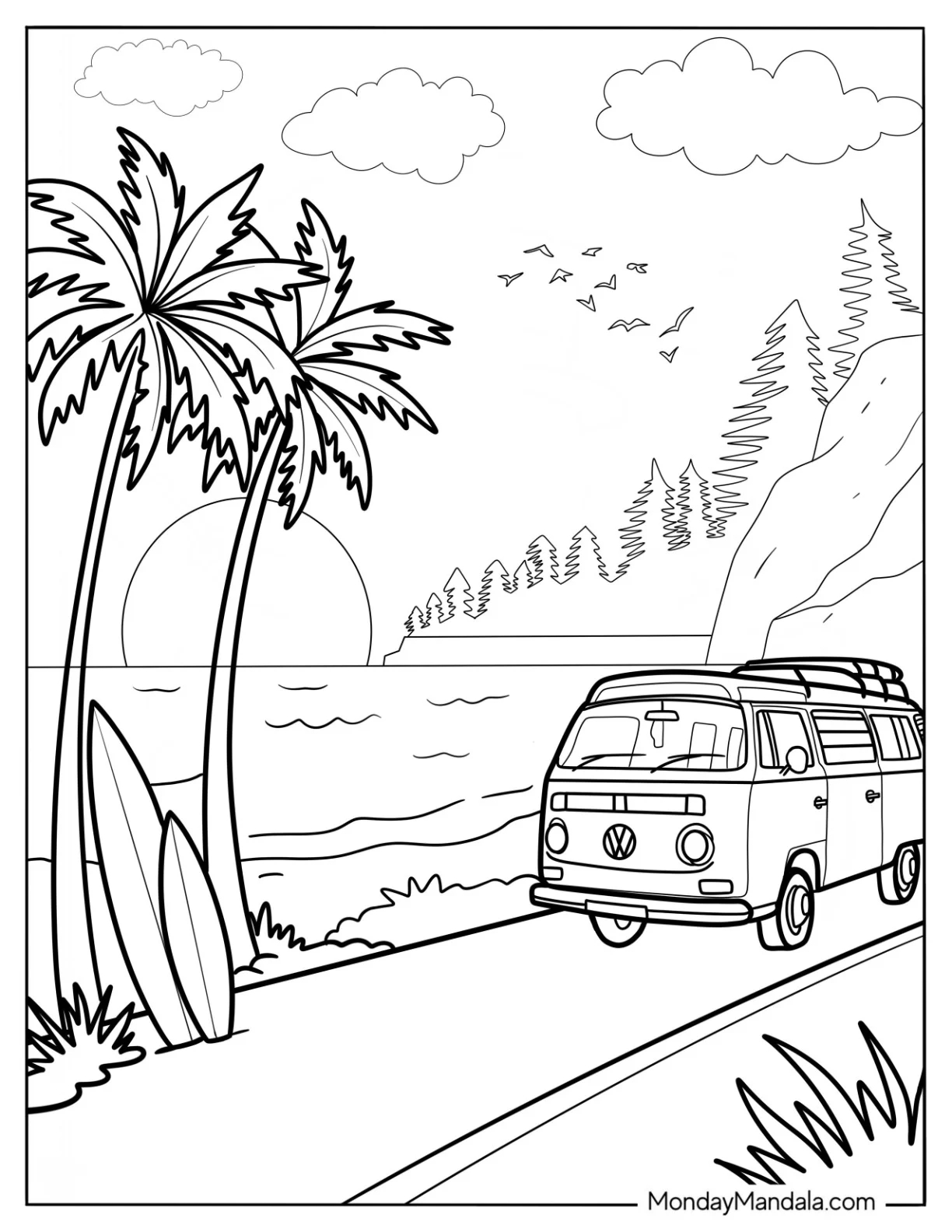 38 Summer Coloring Pages Free PDF Printables 