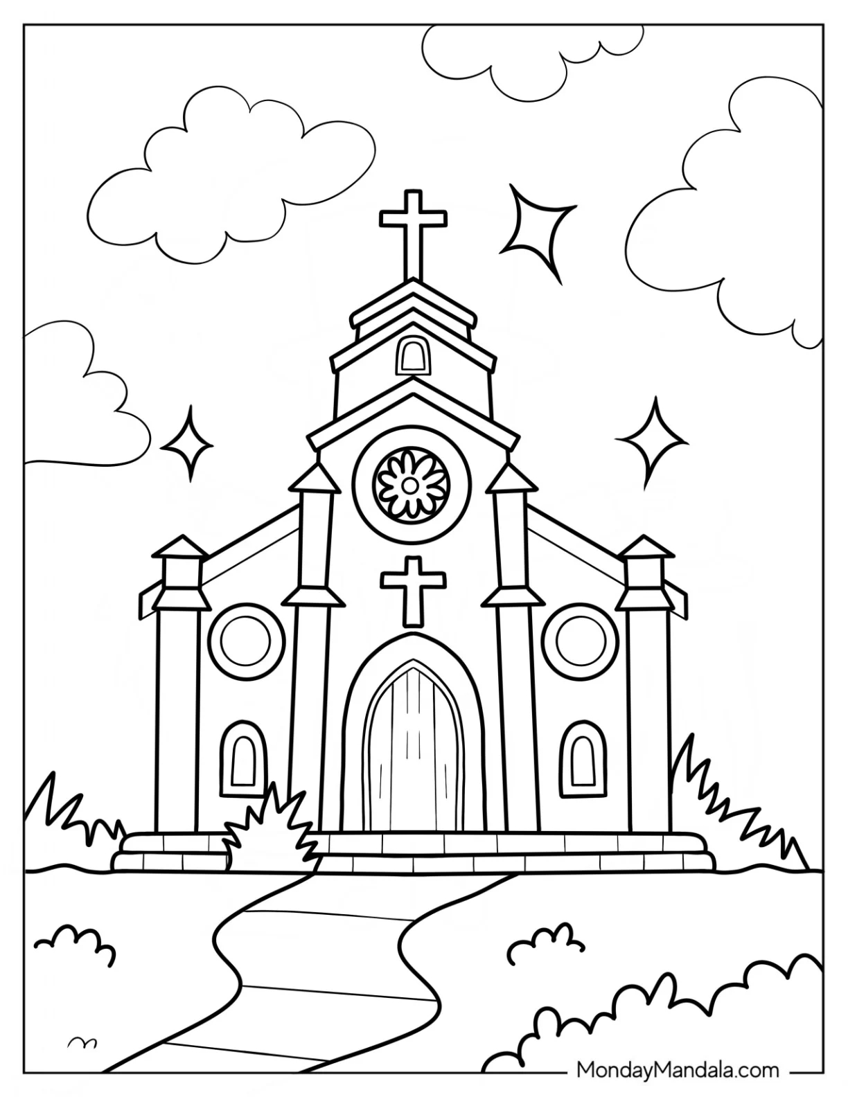 39 Church Coloring Pages Free PDF Printables 