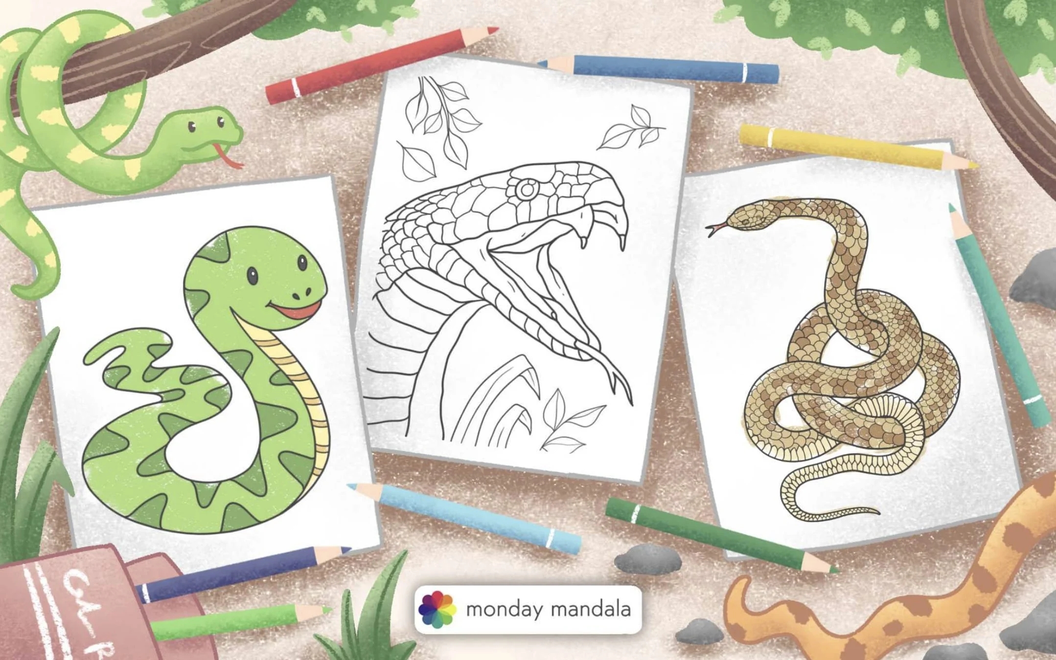 40 Snake Coloring Pages Free PDF Printables 40 Snake Coloring Pages Free PDF Printables