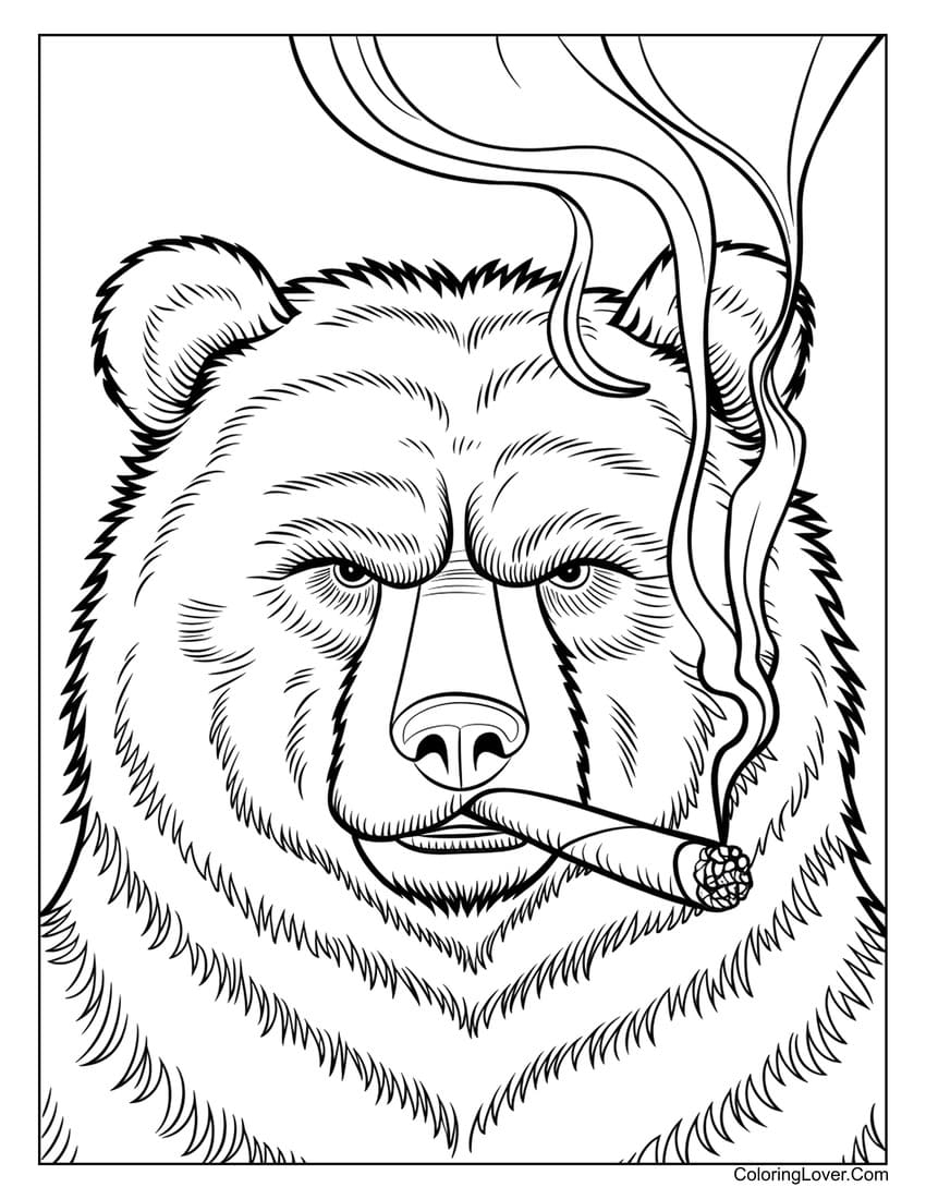 Free Printable Smokey The Bear Coloring Pages