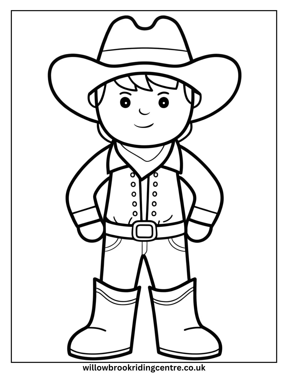 Free Printable Cowboy Coloring Pages
