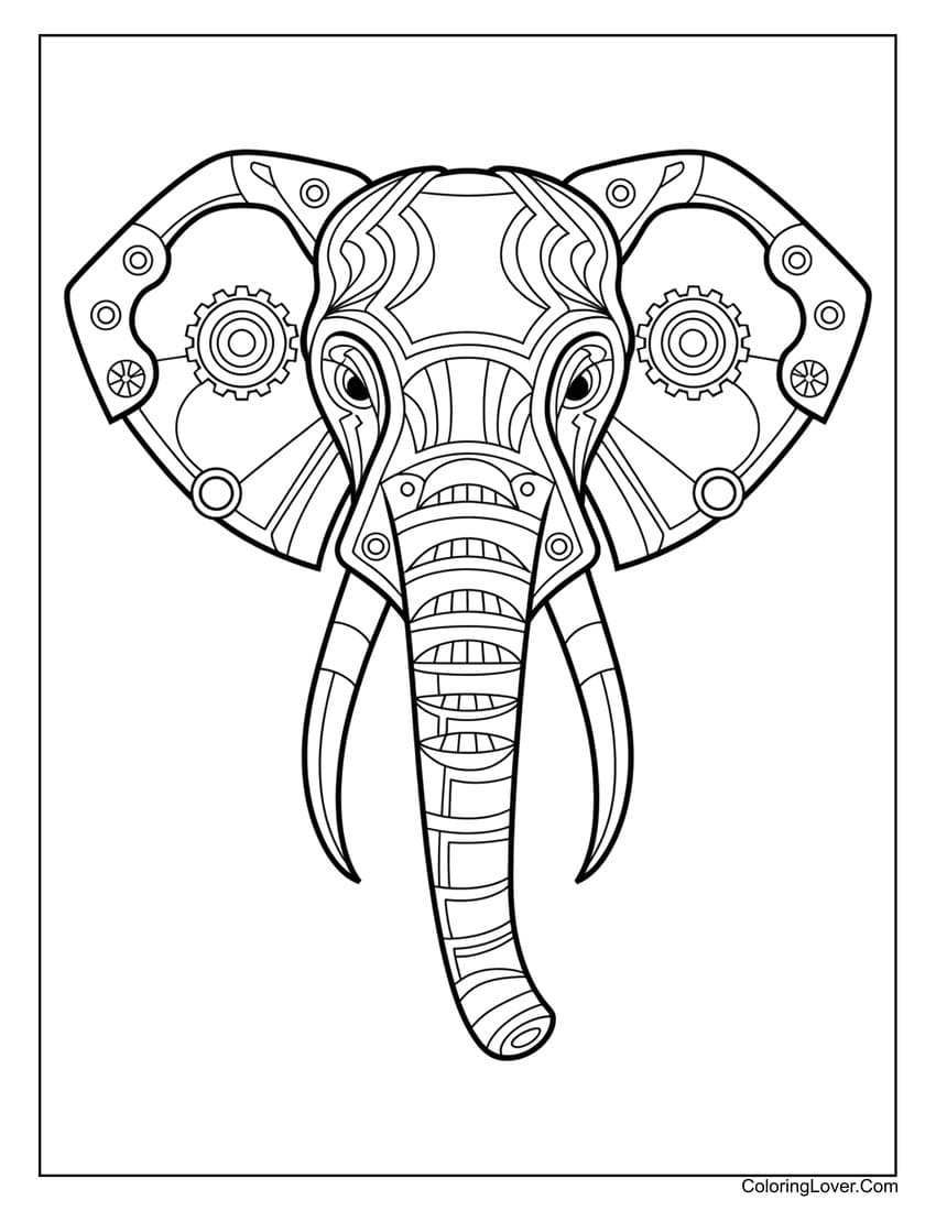 42 Elephant Coloring Pages Free Printables For All Ages 