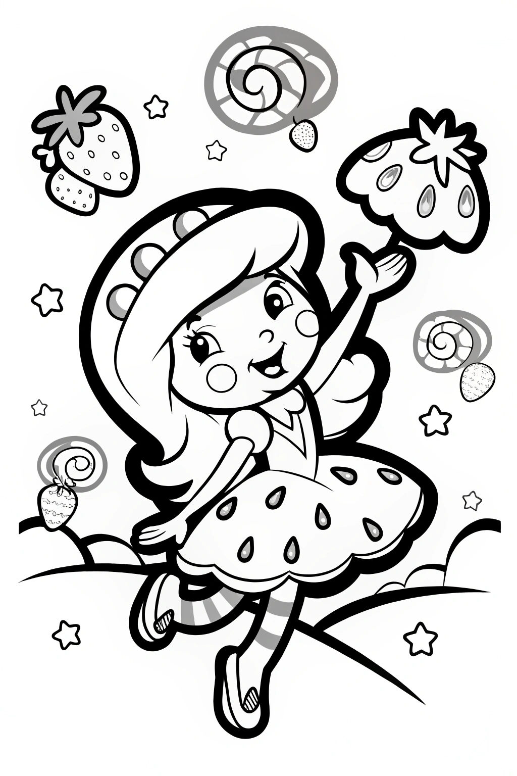 43 Strawberry Shortcake Coloring Pages 43 Strawberry Shortcake Coloring Pages