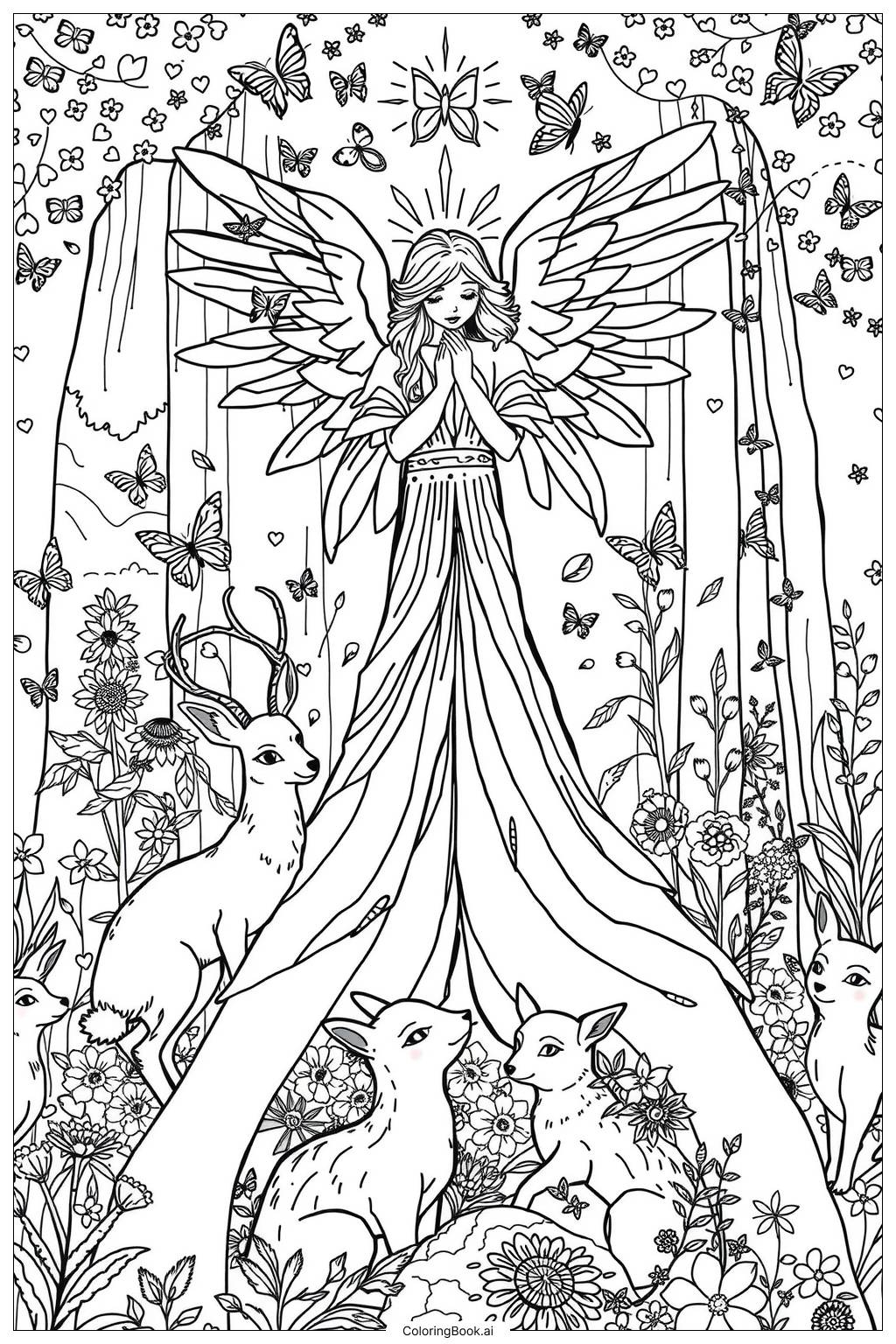 45 Angel Coloring Pages Free PDF U0026 PNG Printables 45 Angel Coloring Pages Free PDF U0026 PNG Printables