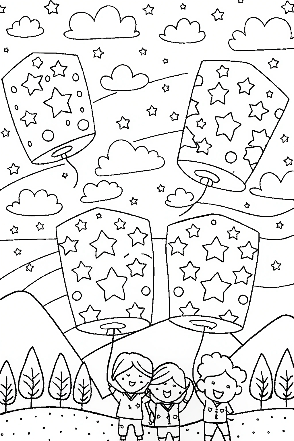 46 Star Coloring Pages