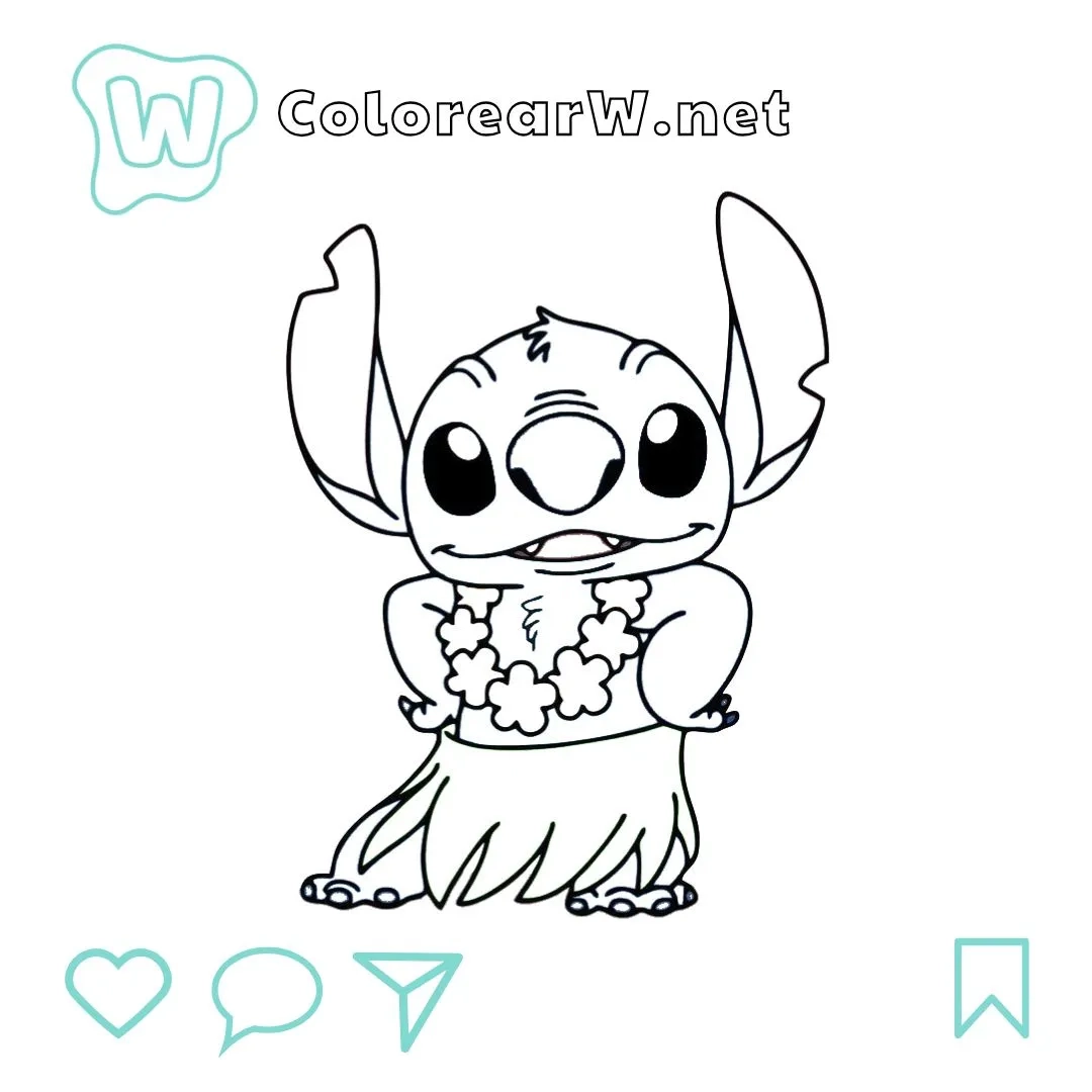 Free Printable Lilo And Stitch Coloring Pages