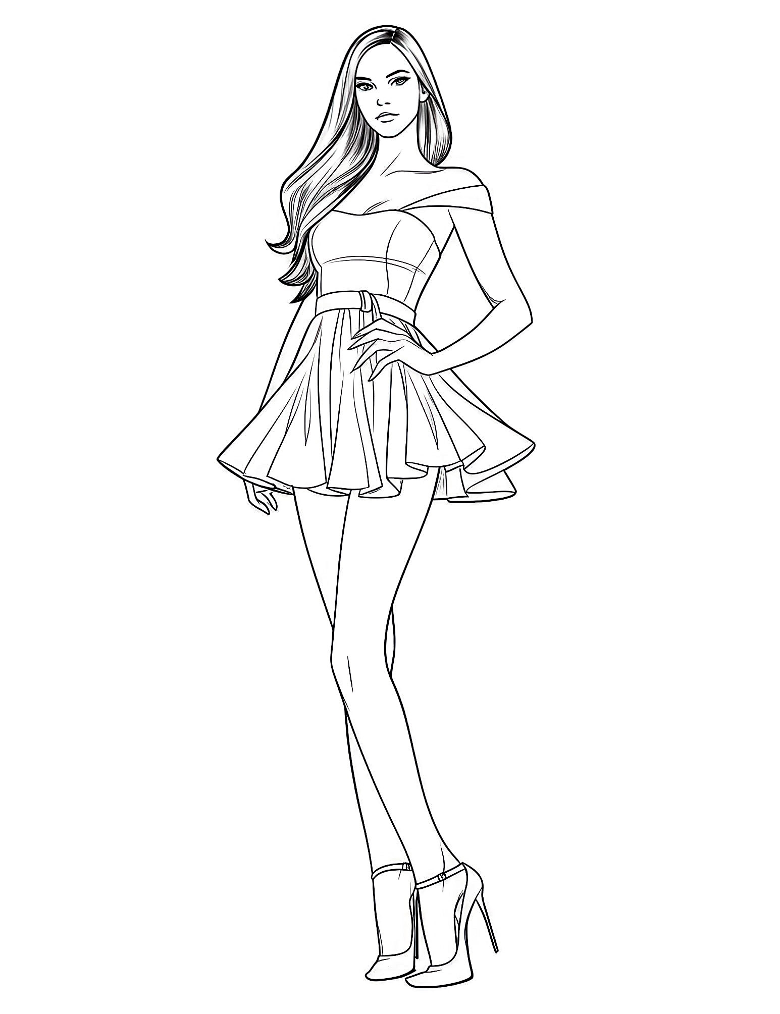 49 Stunning Dress Coloring Pages For Kids And Adults Our Mindful Life