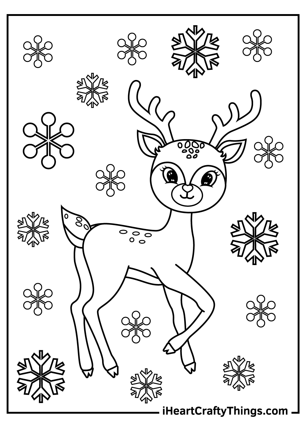 50 Christmas Reindeer Coloring Pages 100 Free Printables 50 Christmas Reindeer Coloring Pages 100 Free Printables