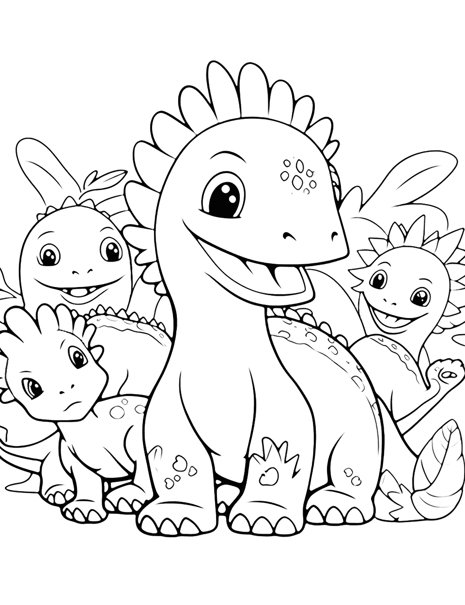 50 Dinosaur Coloring Pages Printable Fun Sheets