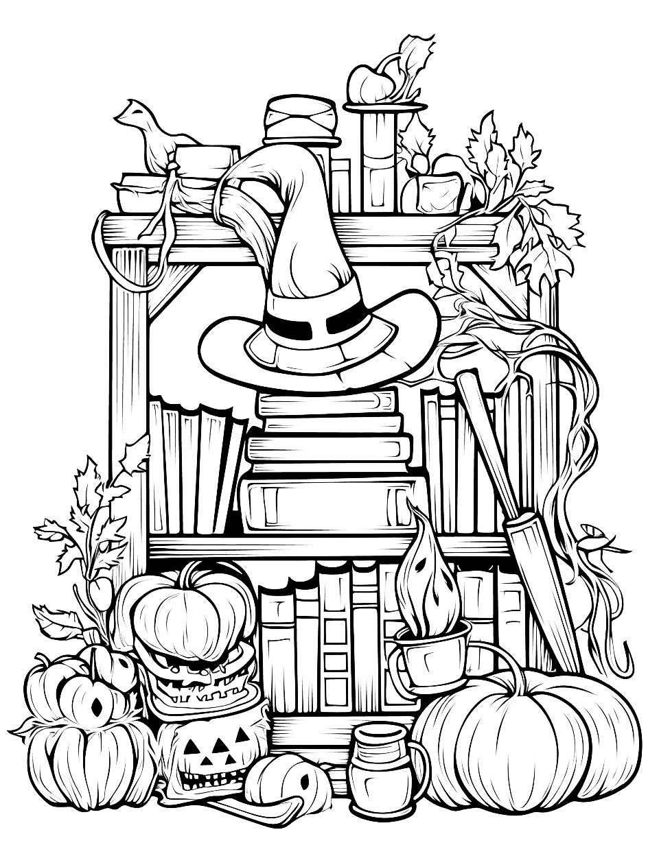 50 Halloween Coloring Pages Free Sheets For Kids
