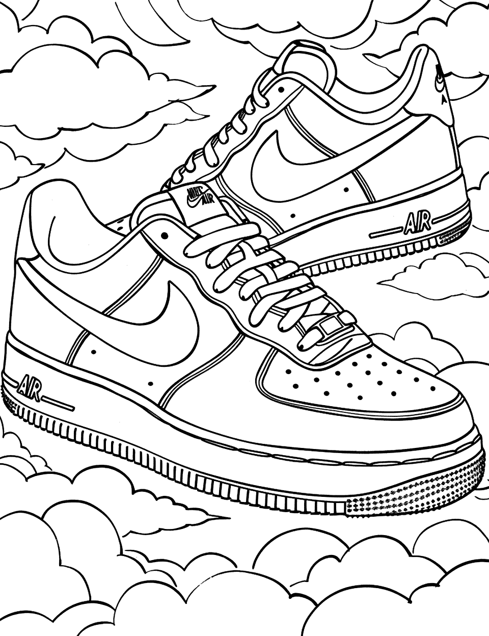 Printable Nike Coloring Pages