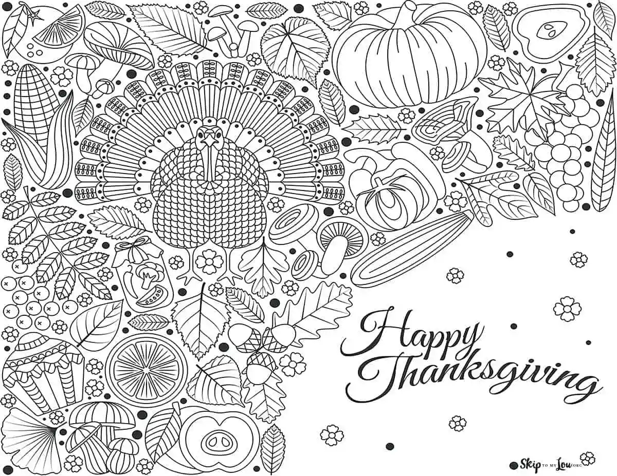 Free Thanksgiving Coloring Pages For Adults Free Thanksgiving Coloring Pages For Adults