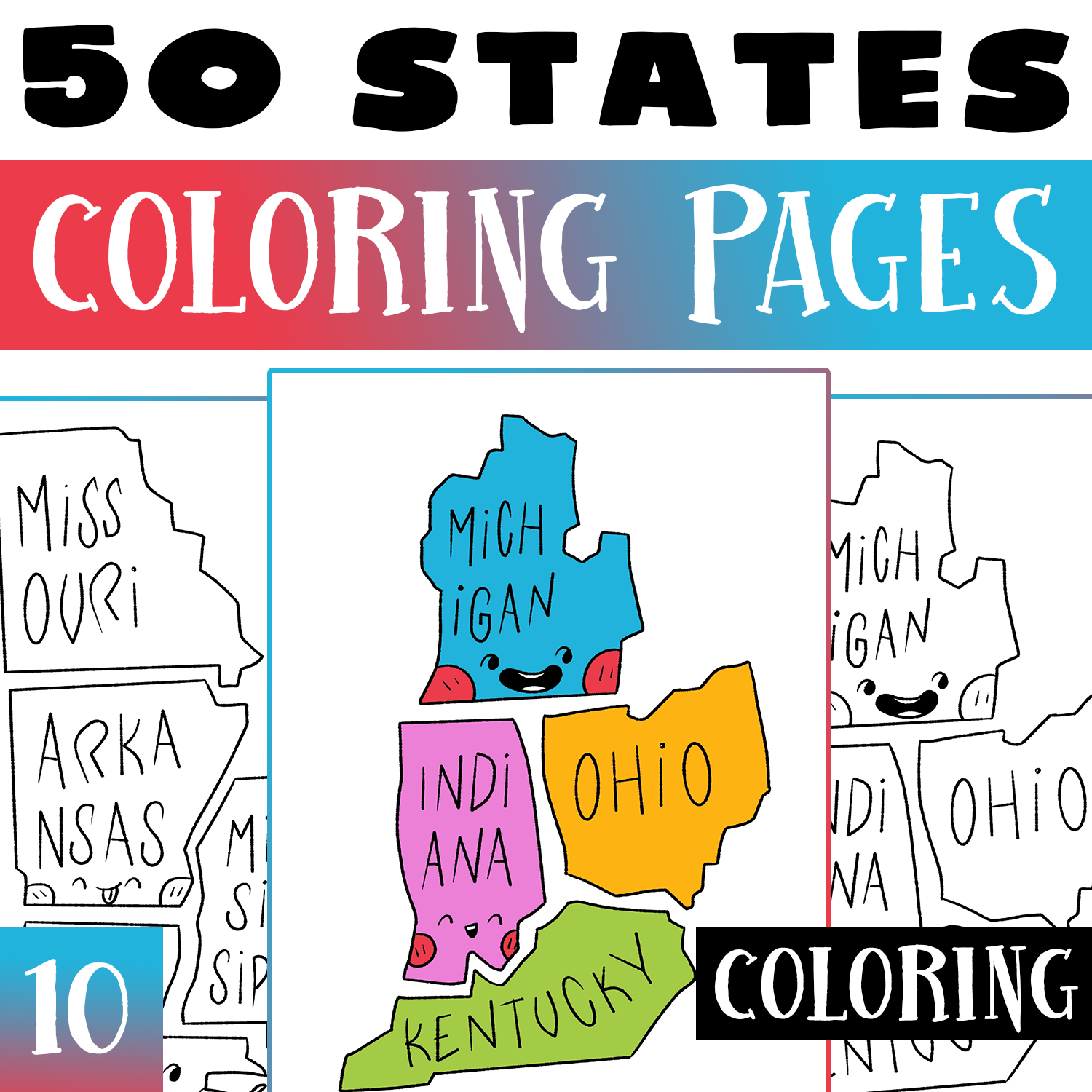 50 US States Coloring Pages Worksheet Activities United States Coloring Pages Made By Teachers 50 US States Coloring Pages Worksheet Activities United States Coloring Pages Made By Teachers