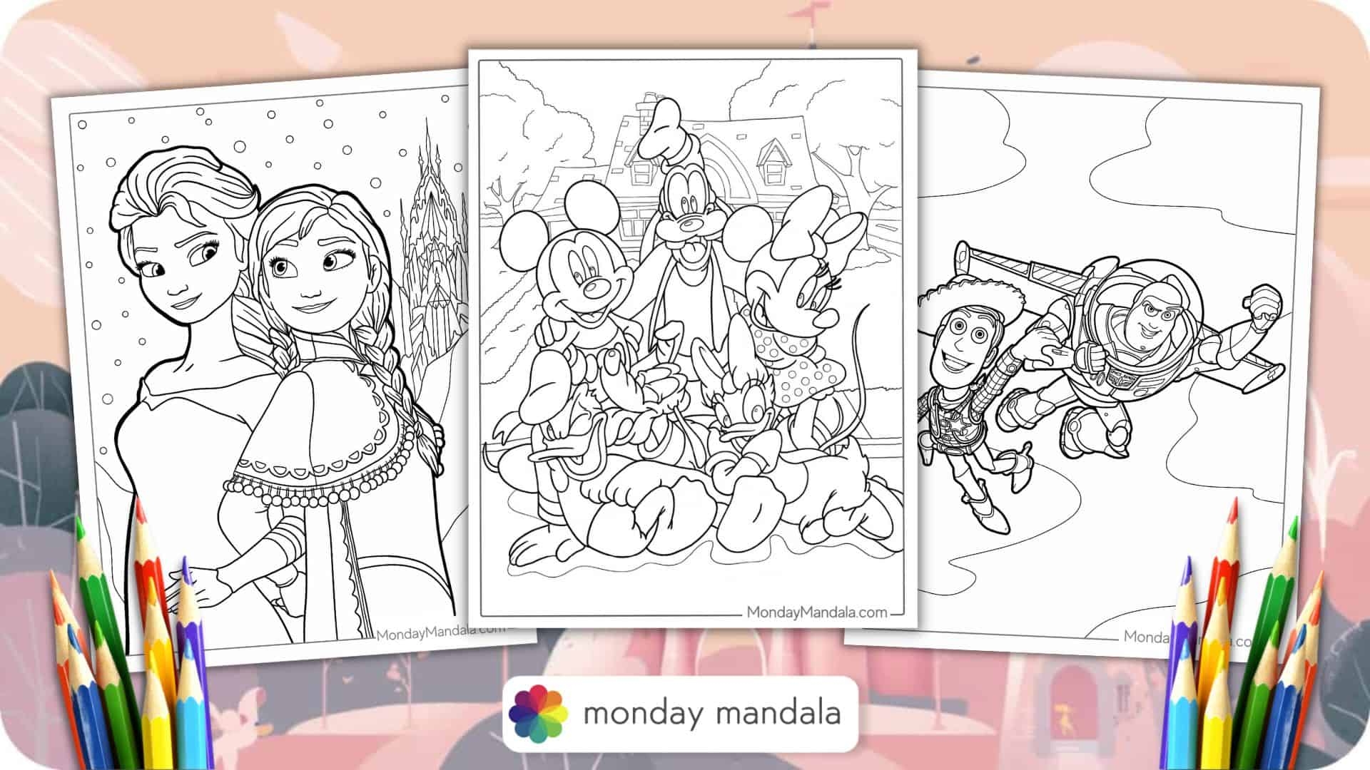 Disney Characters Printable Coloring Pages Disney Characters Printable Coloring Pages
