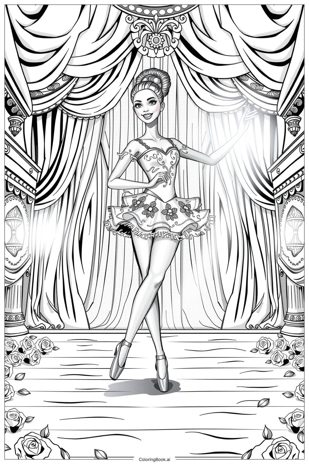 52 Barbie Coloring Pages Free PDF U0026 PNG Printables 