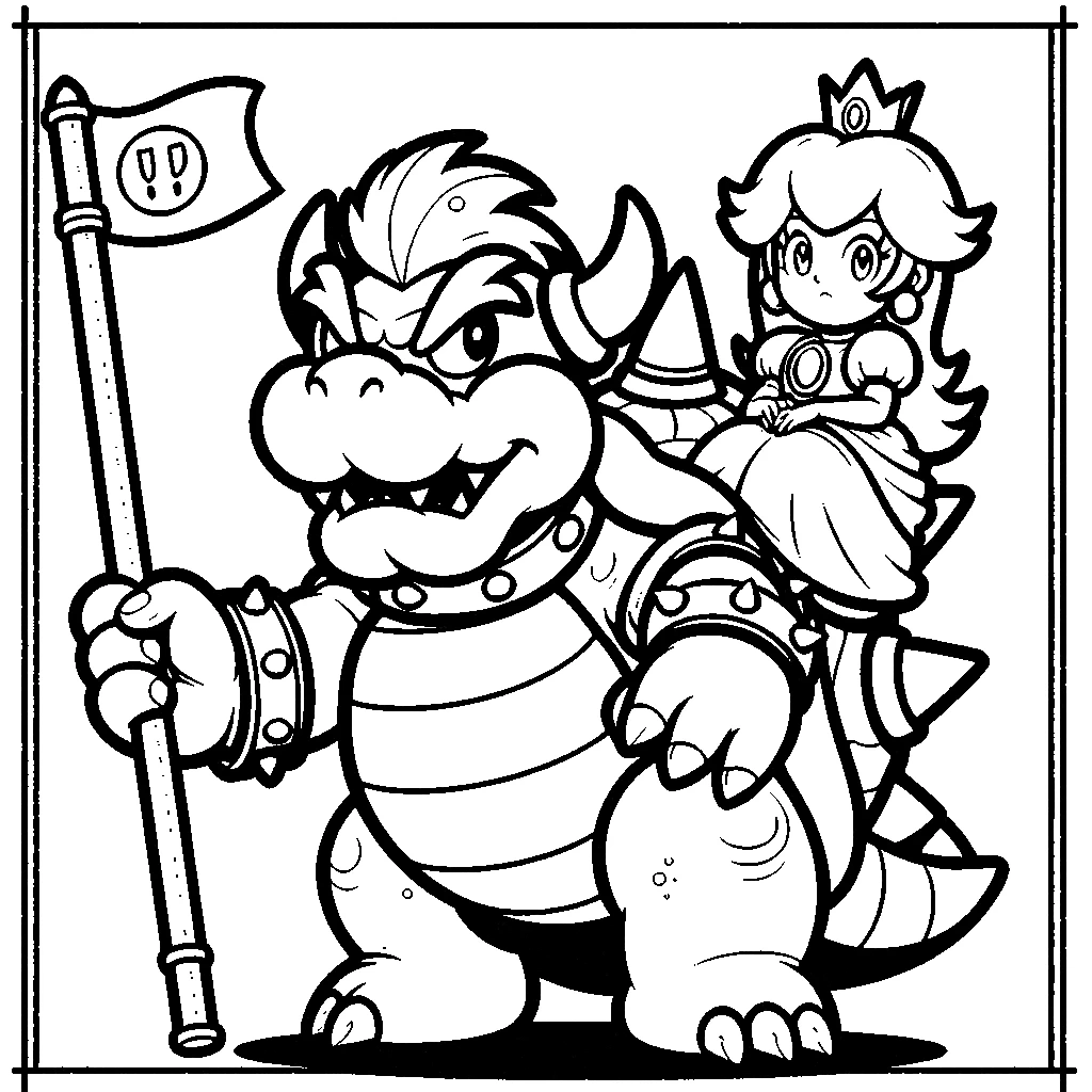 53 Bowser Coloring Pages Online King Koopa Is Calling You