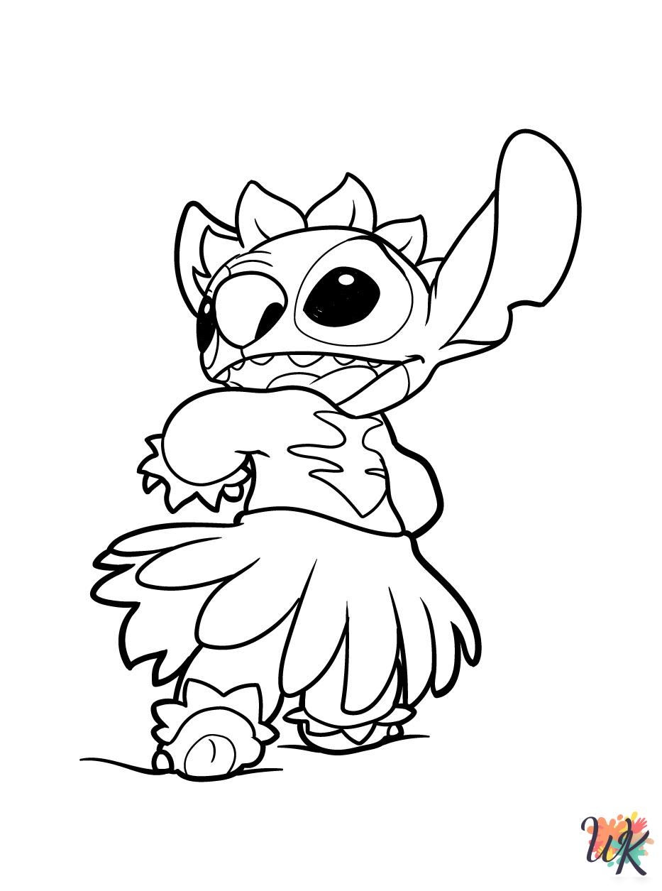 Stitch Coloring Pages Printable Free