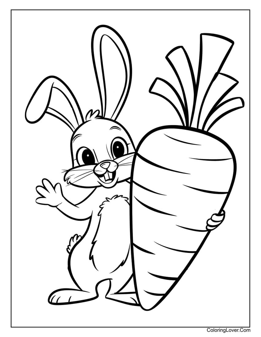 Carrot Coloring Pages Printable Carrot Coloring Pages Printable