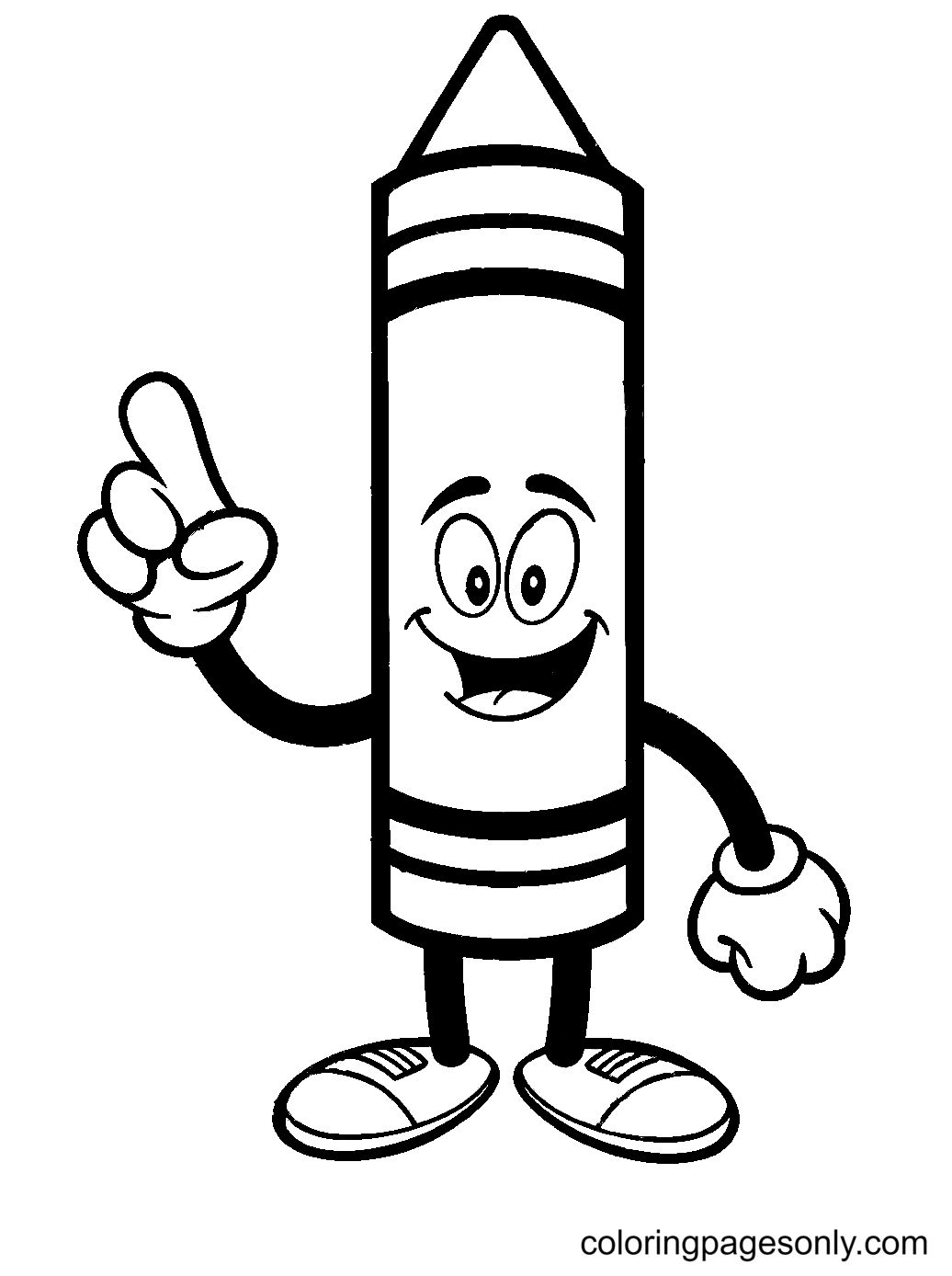 60 Crayon Coloring Pages Free Printable For Kids And Adults