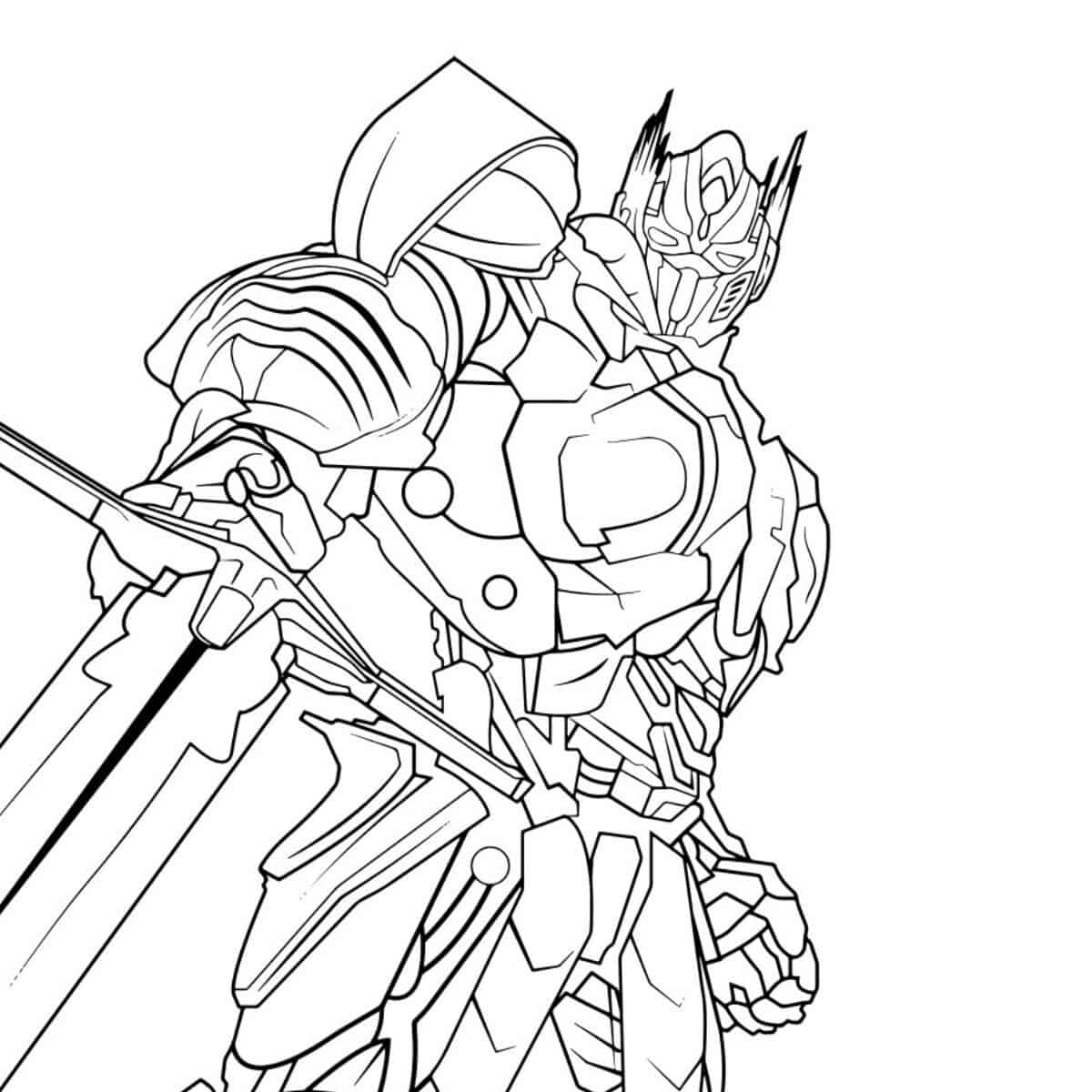 Optimus Prime Coloring Pages Printable