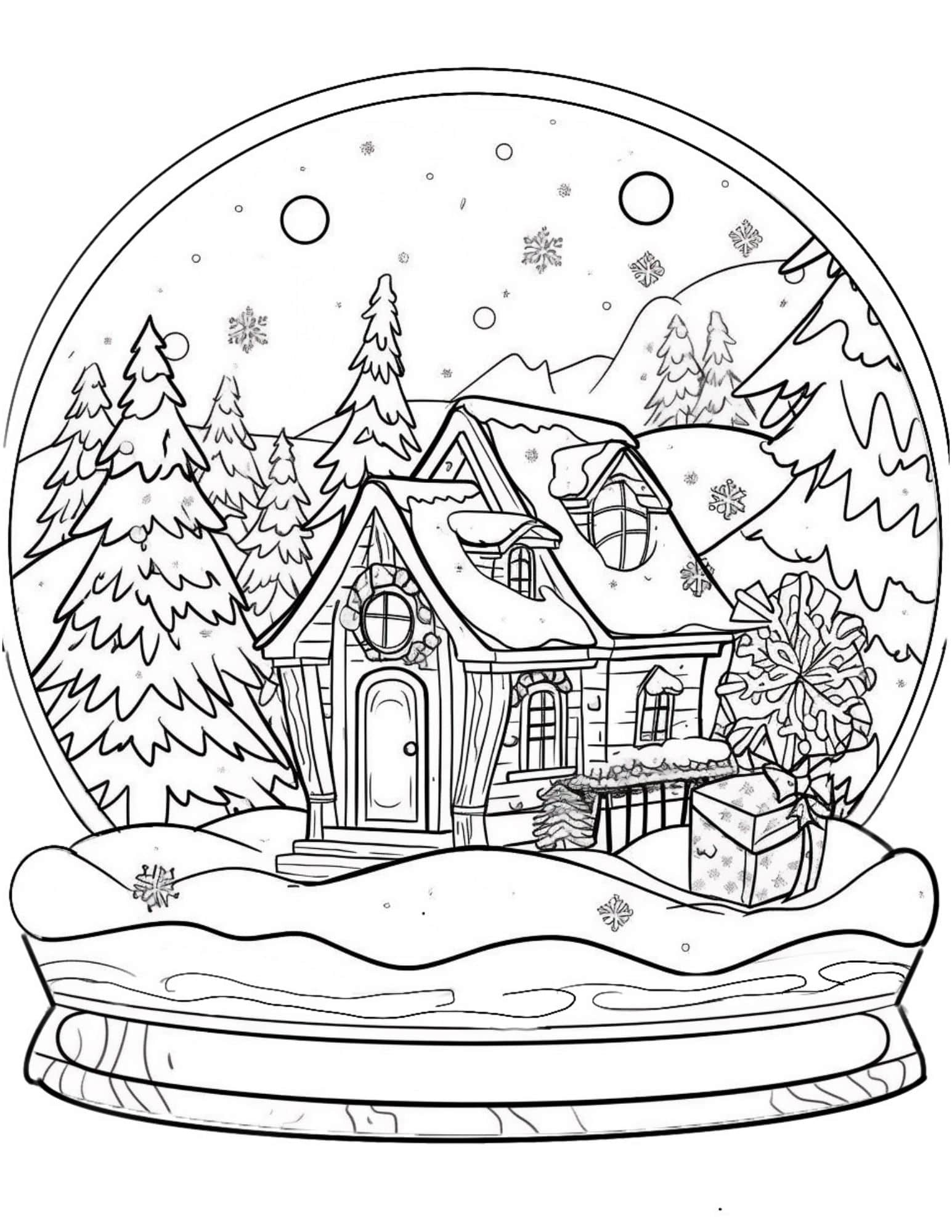 Printable Christmas Coloring Pages Adults