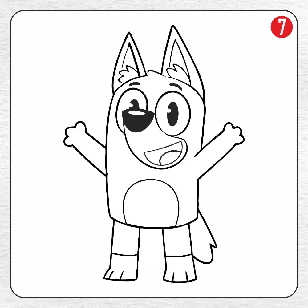 Bluey Coloring Pages Printable Free