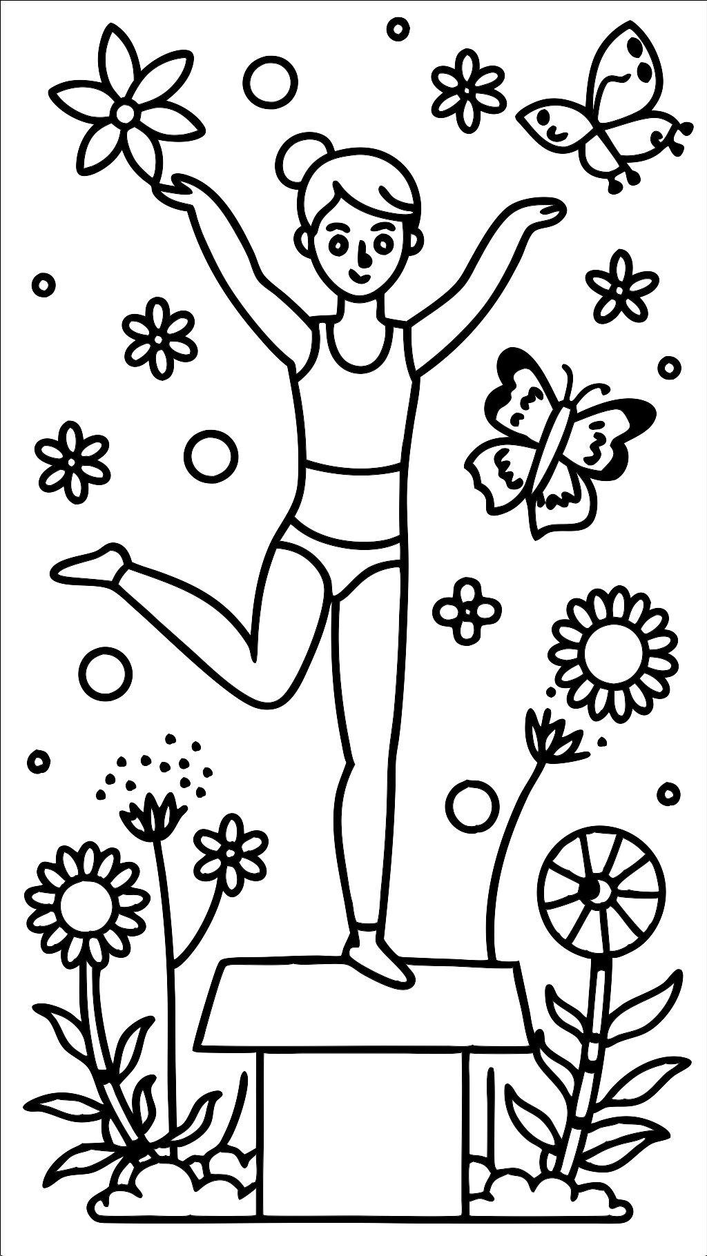 Free Printable Gymnastics Coloring Pages