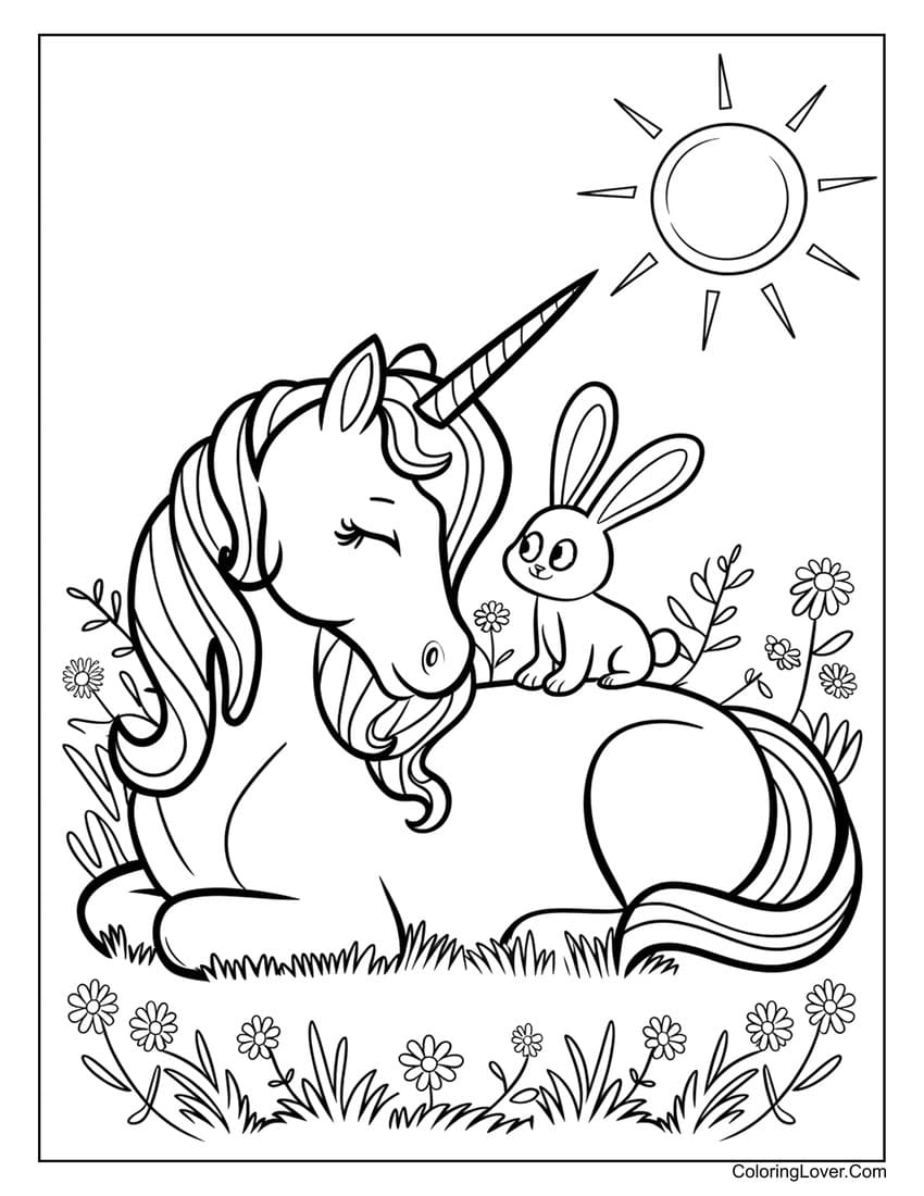 Printable Unicorn Color Pages Printable Unicorn Color Pages