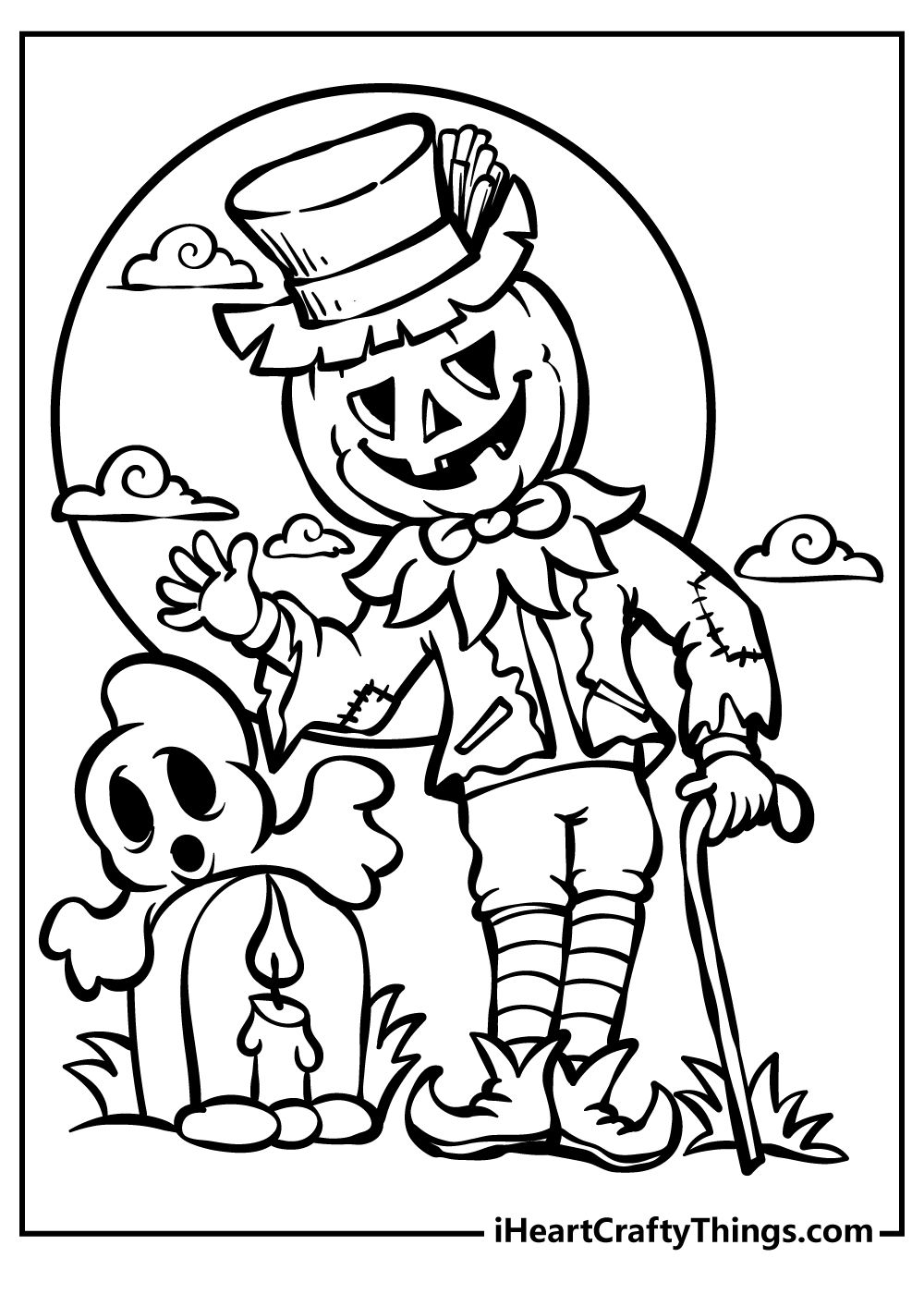 Free Coloring Pages For Kids Halloween
