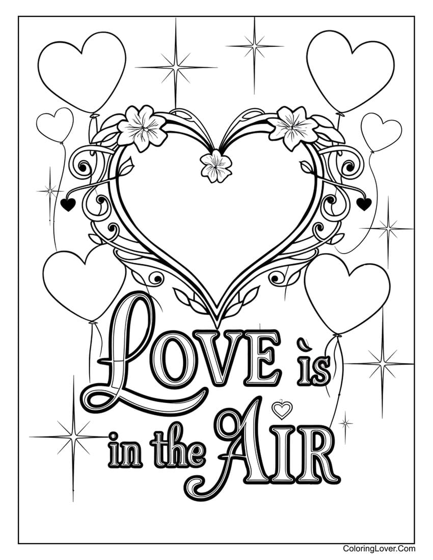 80 Heart Coloring Pages Free Printables For All Ages