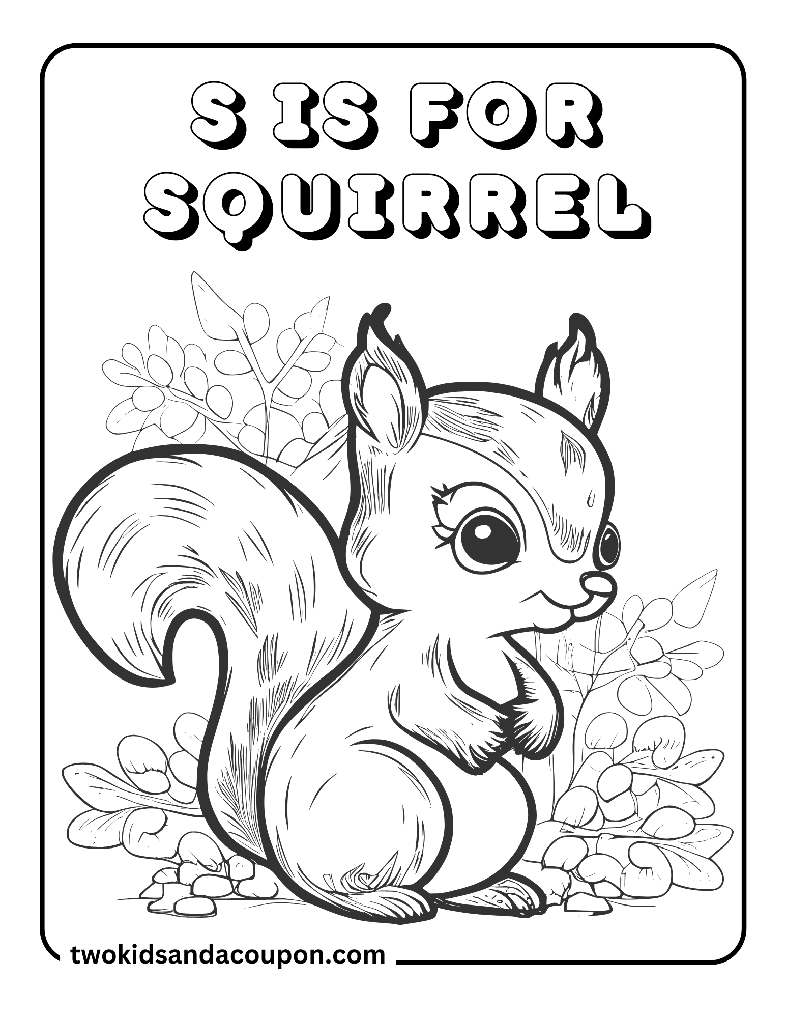 9 Free Printable Squirrel Coloring Pages 9 Free Printable Squirrel Coloring Pages