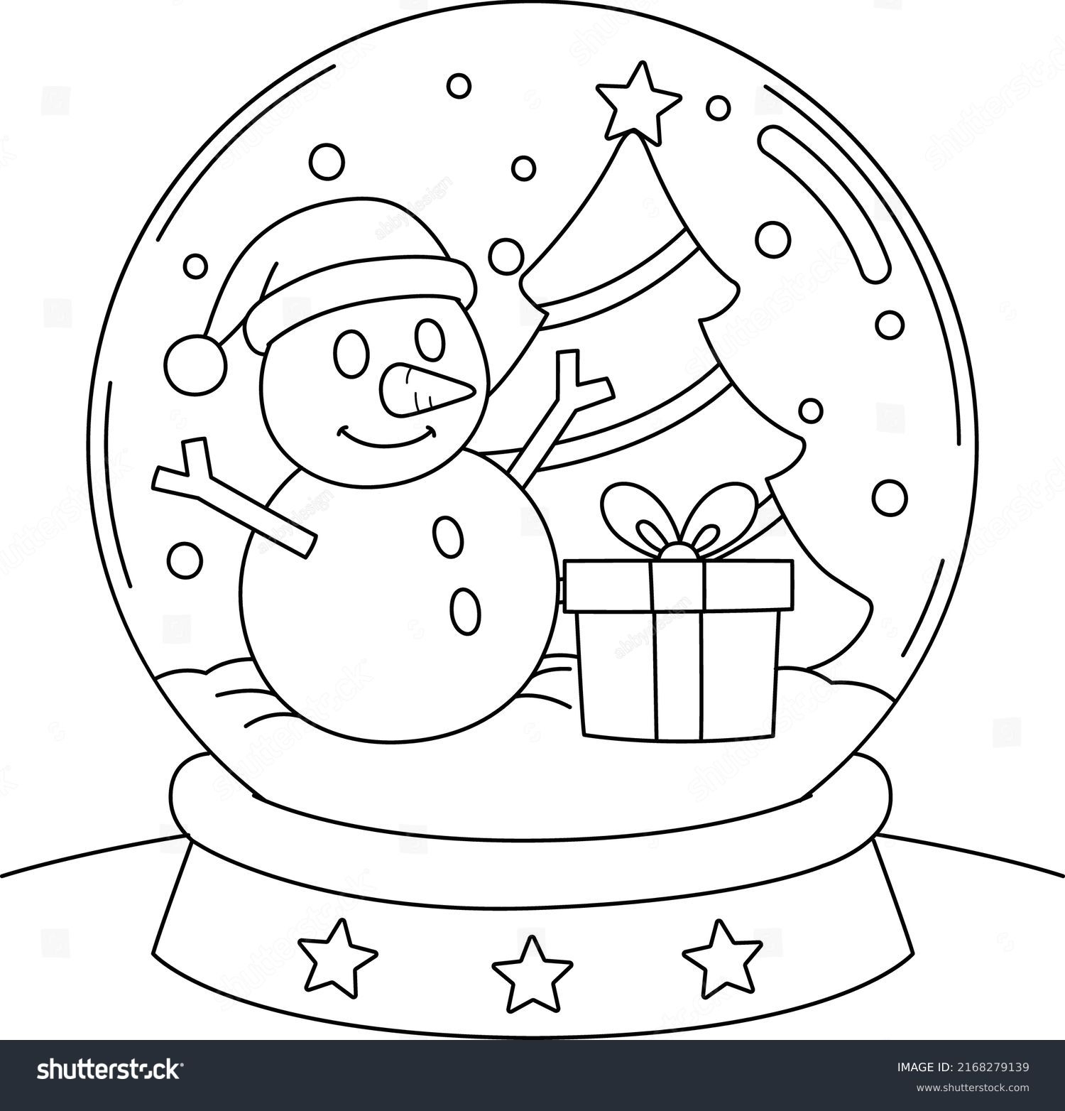 9 Hundred Snow Globe Line Drawing Royalty Free Images Stock 