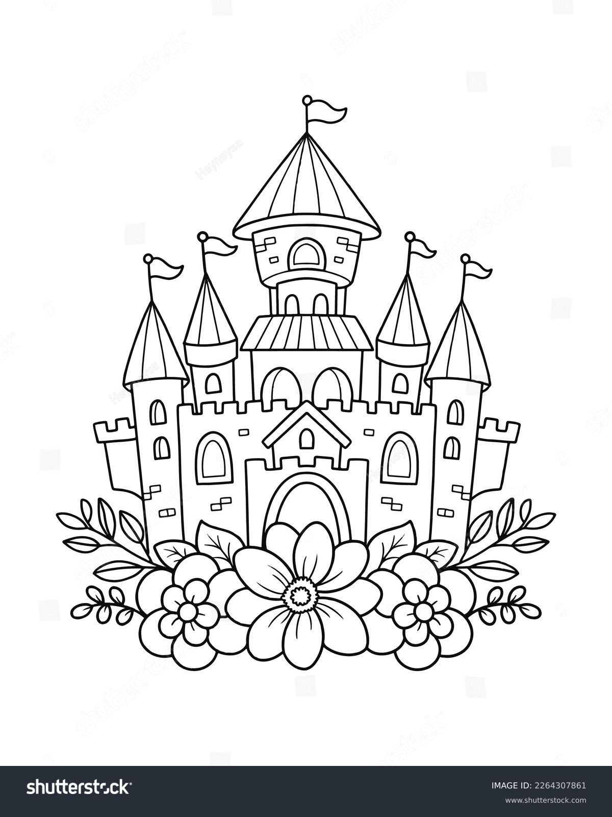 9 Thousand Castle Coloring Pages Royalty Free Images Stock Photos Pictures Shutterstock