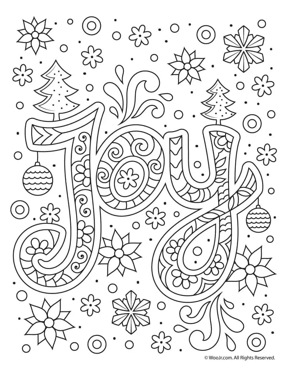 97 Free Adult Christmas Coloring Pages Printables Artsy Pretty Plants