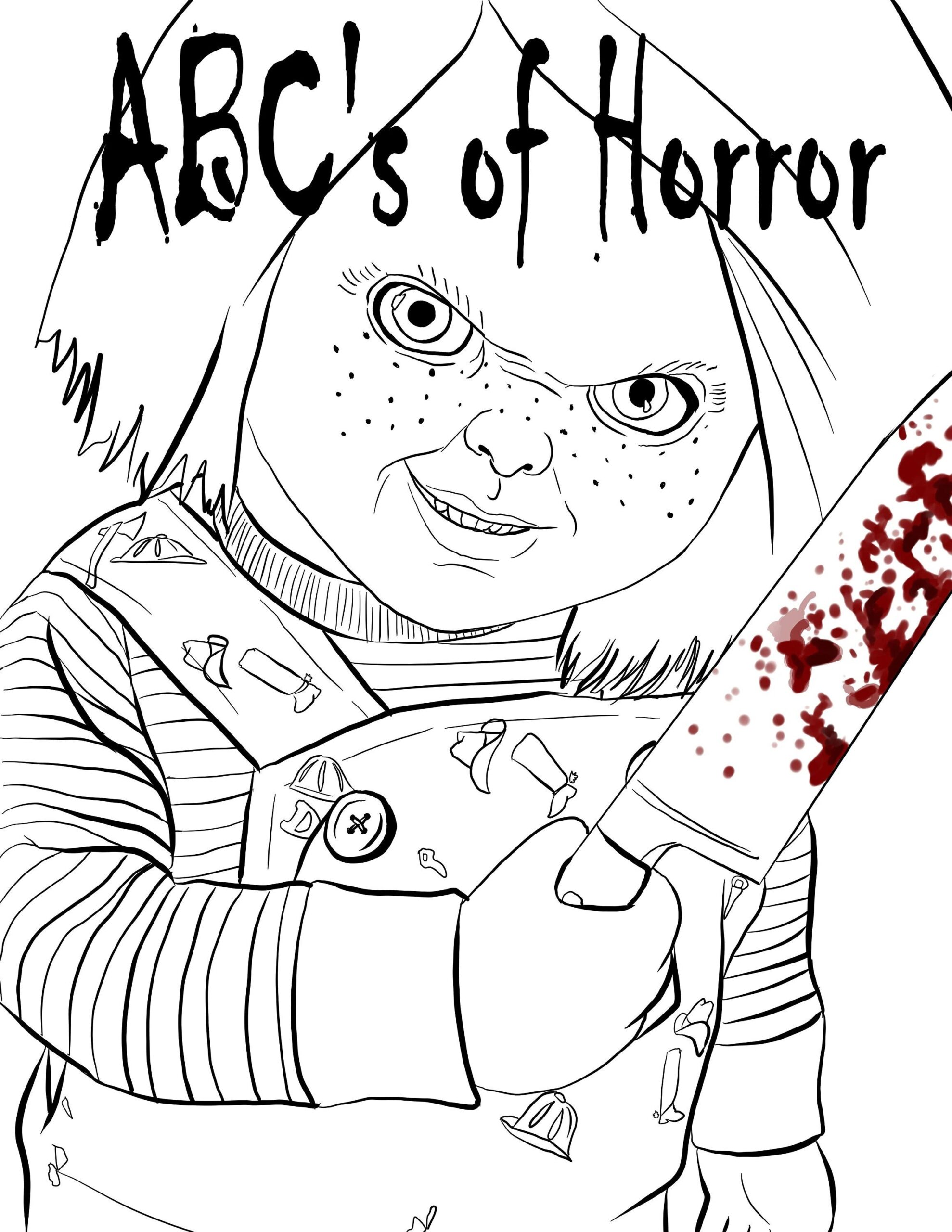 ABC s Of Horror Digital Printable Adult Colouring Book Digital Prints Coloring Book Adult Colouring Horror Coloring Horror Movies ABC s Of Horror Digital Printable Adult Colouring Book Digital Prints Coloring Book Adult Colouring Horror Coloring Horror Movies