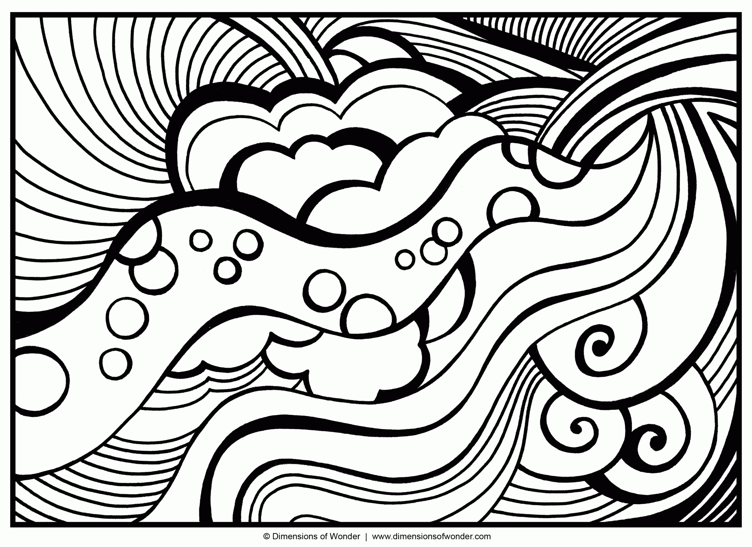 Abstract Coloring Pages For Adults Free Printable Templates