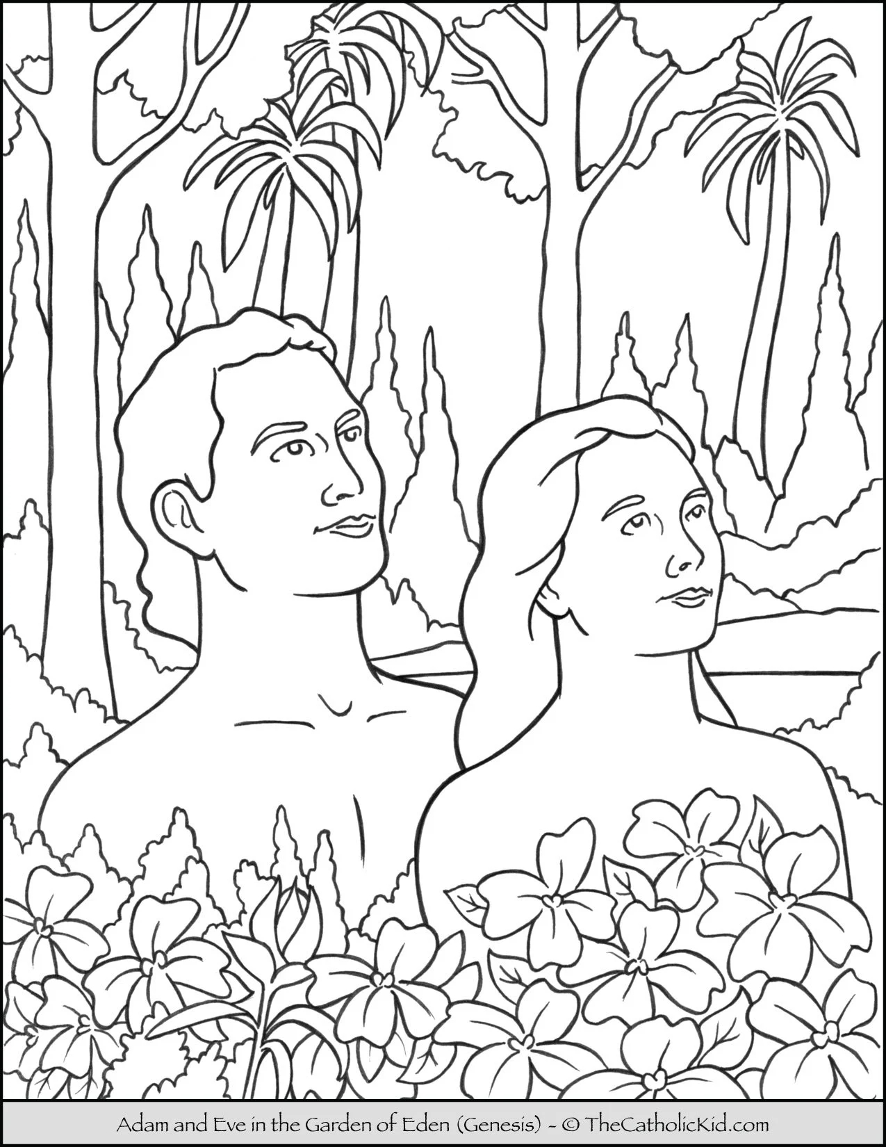 Adam Archives The Catholic Kid Catholic Coloring Pages And Games For Children