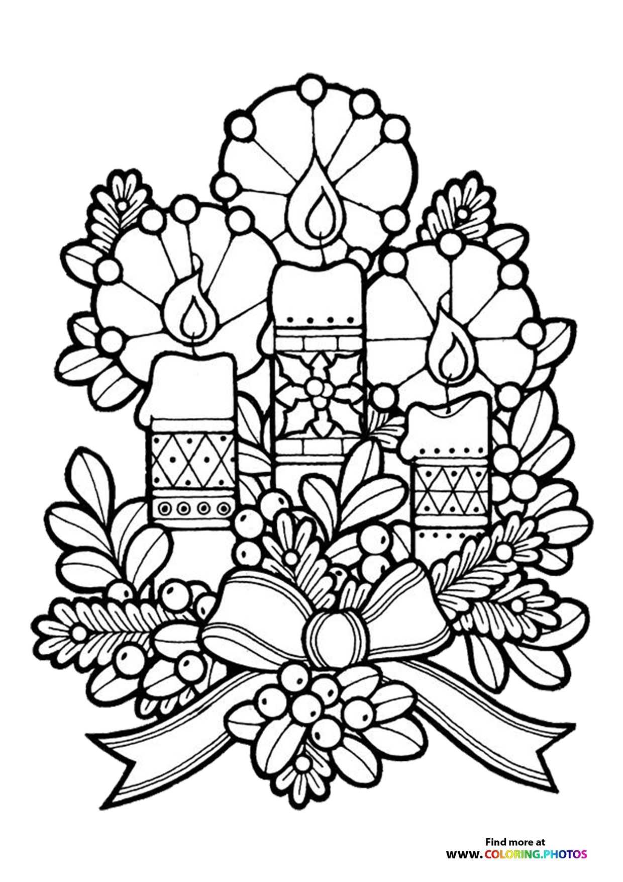 Advent Candles Coloring Pages For Kids Advent Candles Coloring Pages For Kids