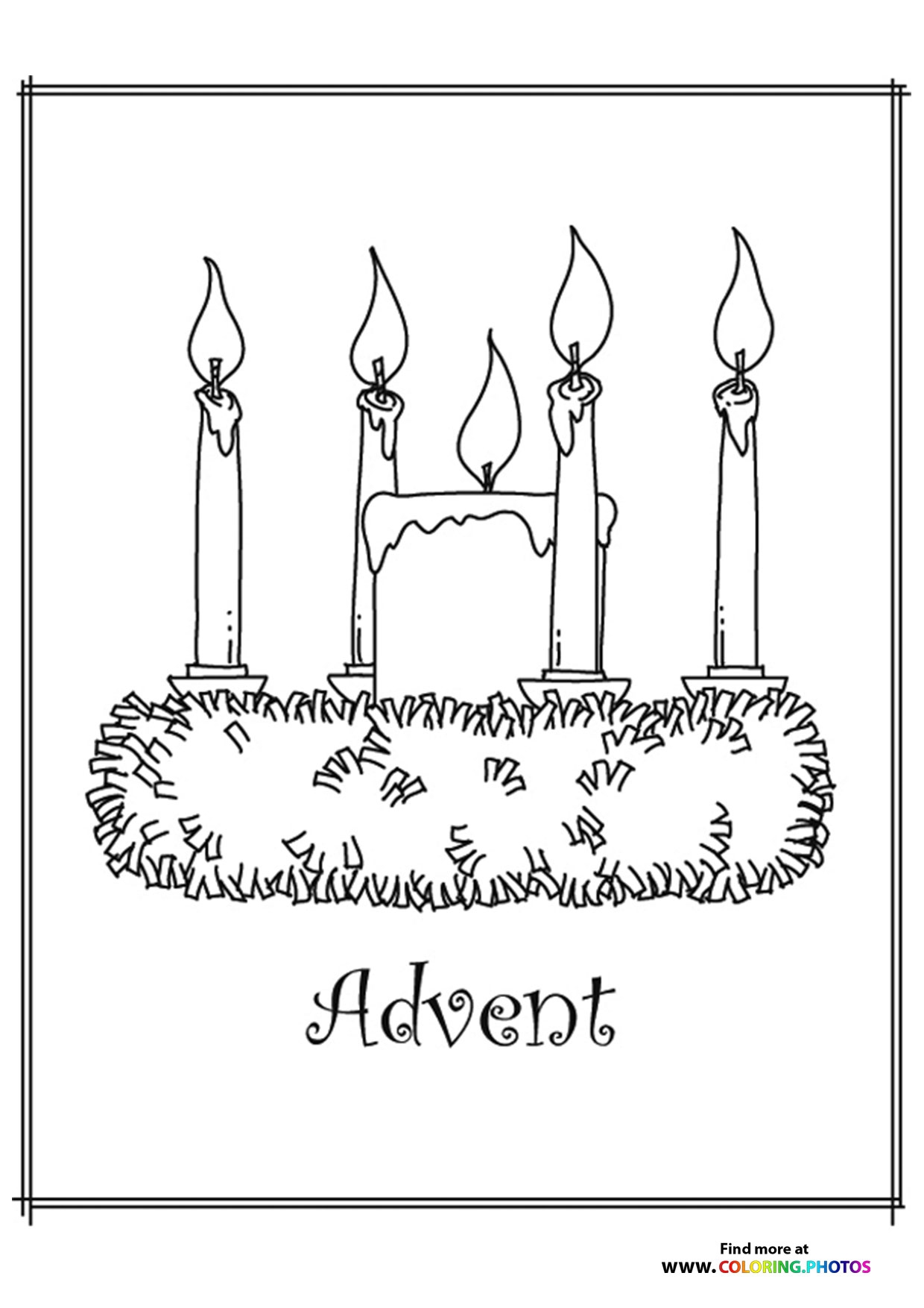 Advent Wreath Coloring Pages For Kids Free And Easy Pritables Advent Wreath Coloring Pages For Kids Free And Easy Pritables
