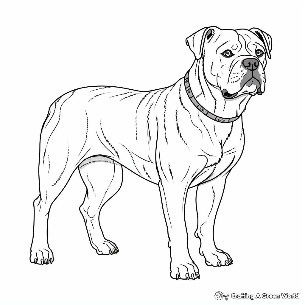 English Bulldog Coloring Pages Printable