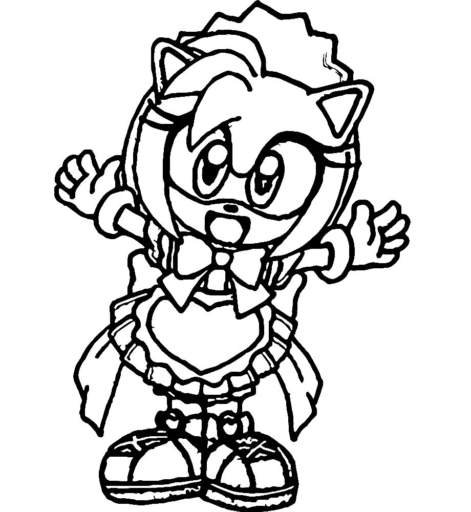 Amy Rose Coloring Pages To Print Free Printable Coloring Pages
