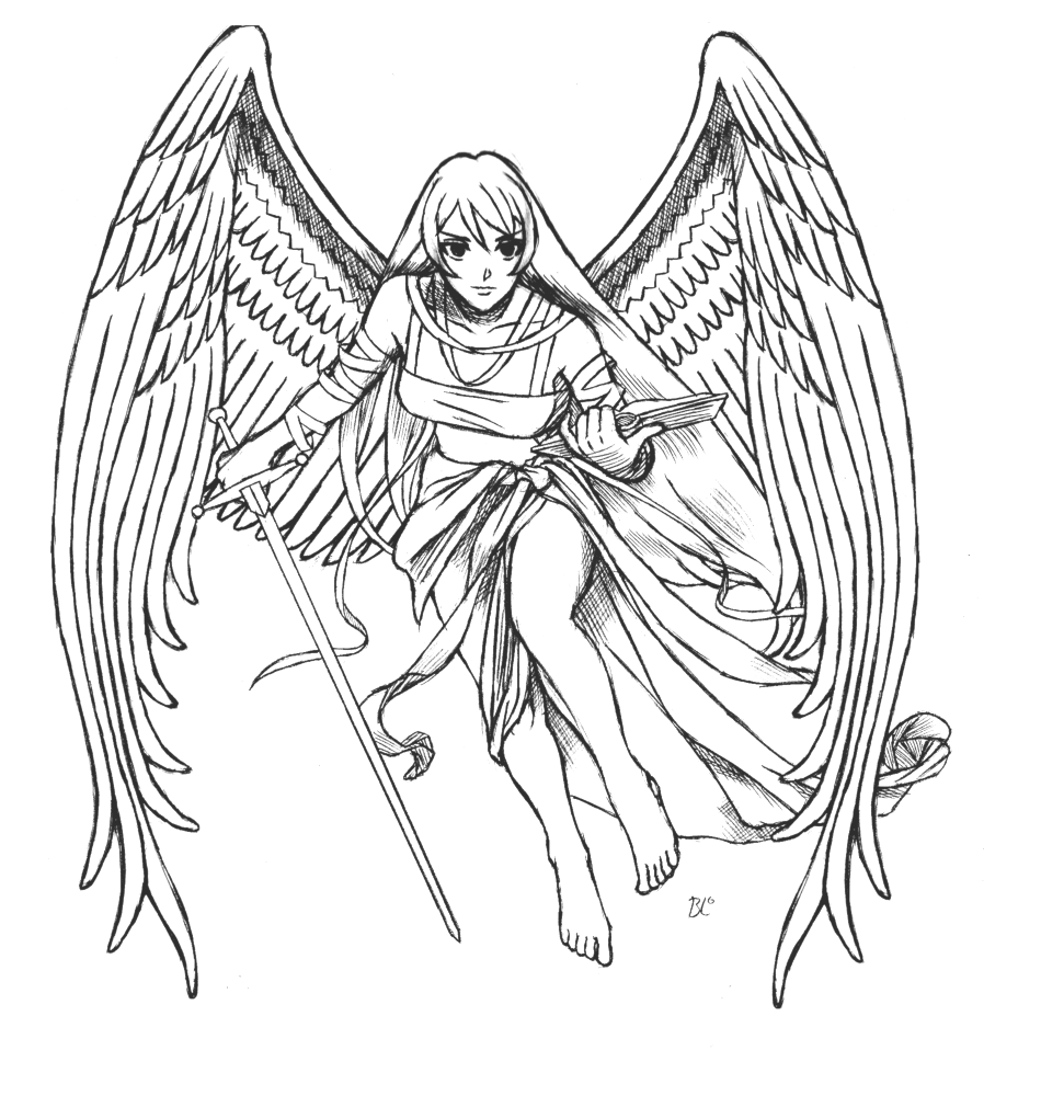 Free Printable Angel Coloring Pages Free Printable Angel Coloring Pages